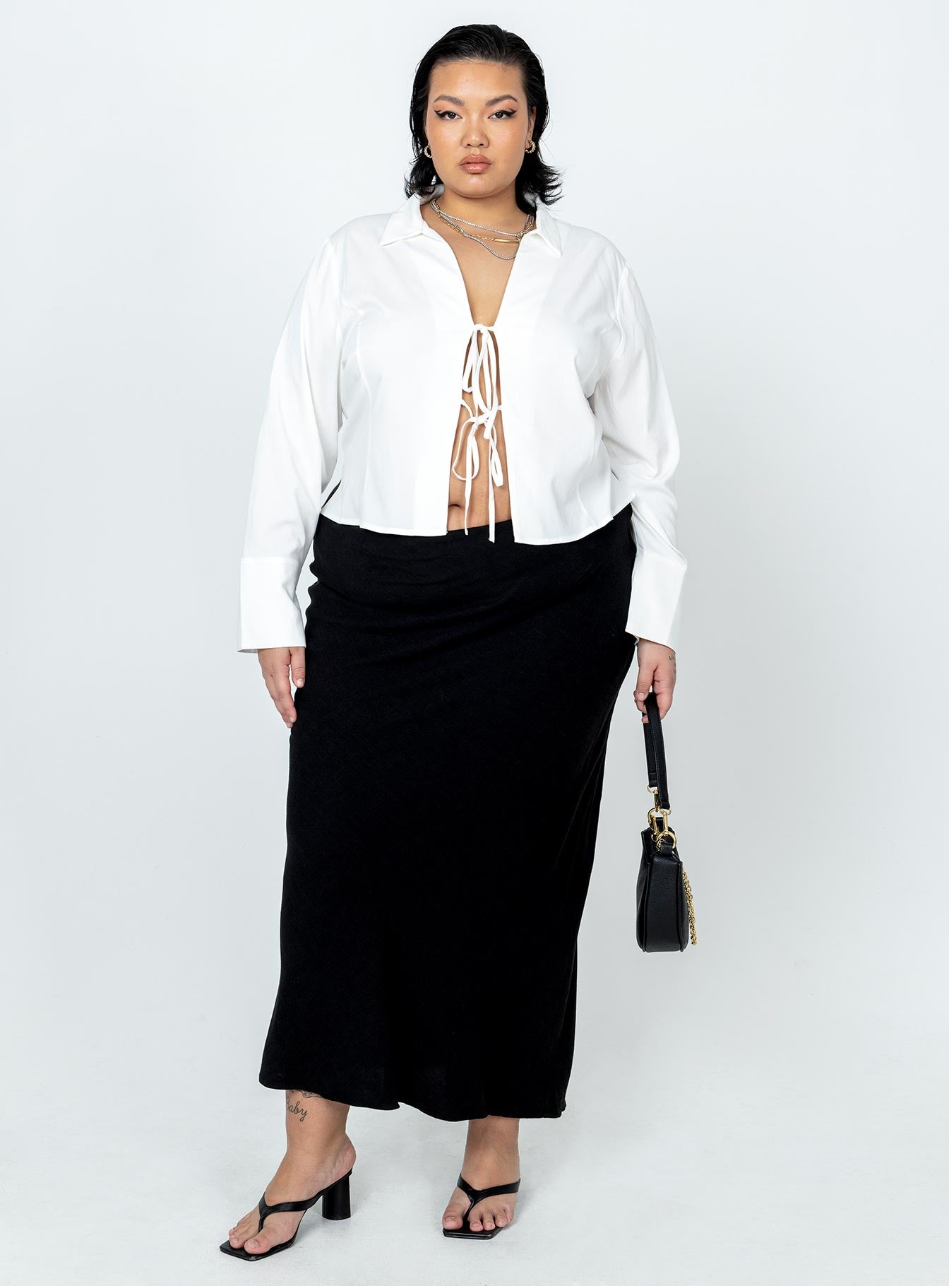 Jodie Maxi Skirt Black Curve - Image 4