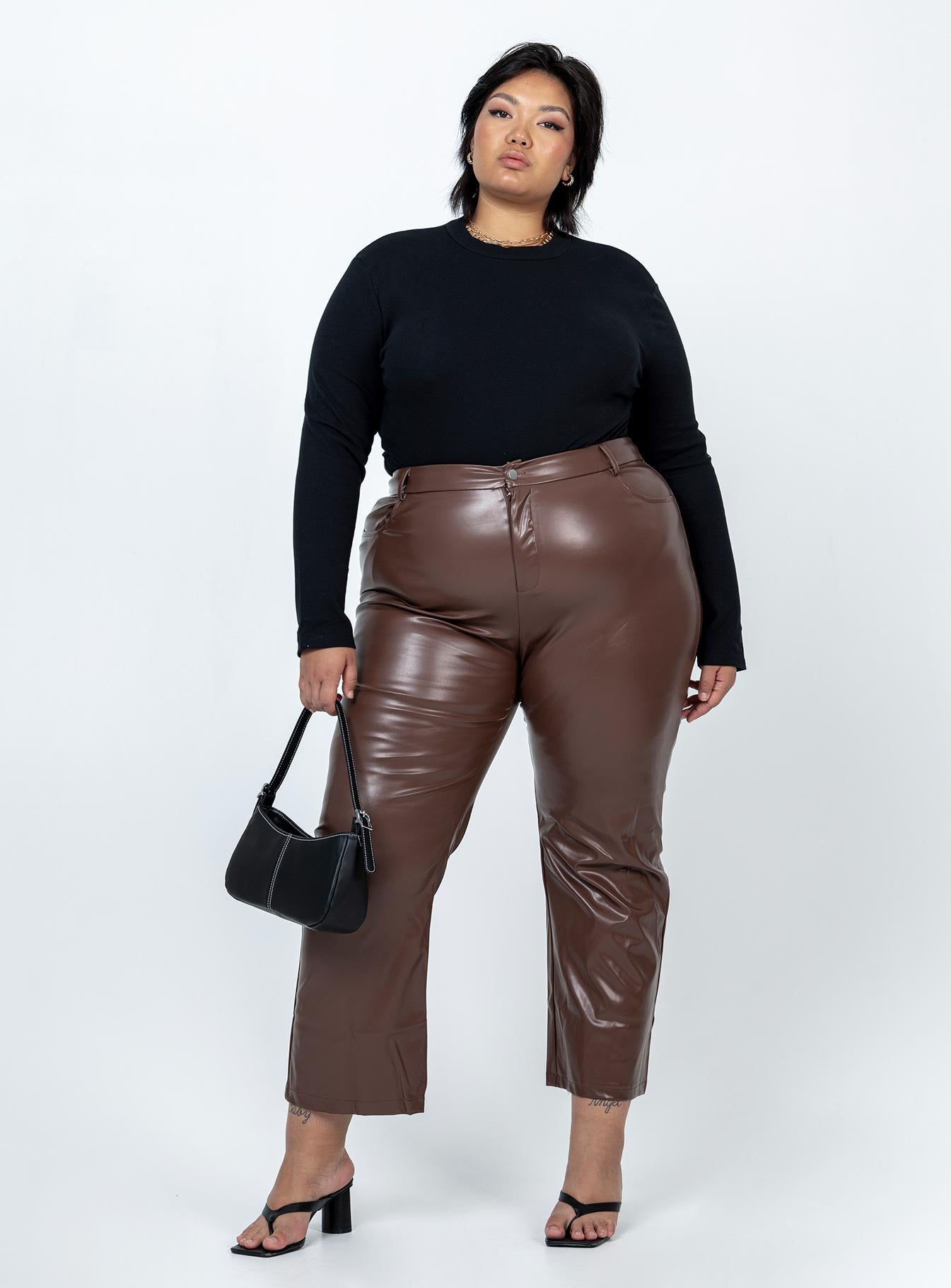 Maleny Long Sleeve Bodysuit Black Curve - Image 3