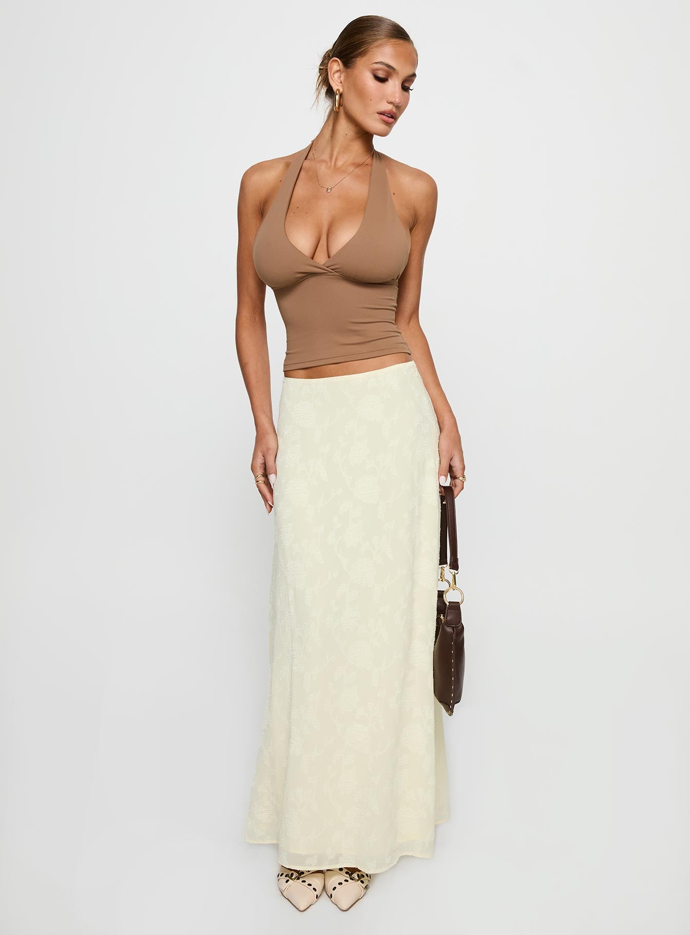 Su Casa Low Waist Maxi Skirt Yellow - Image 3