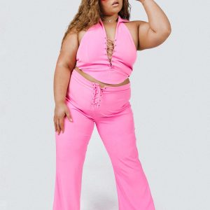 Marcia Flare Pant Pink Curve