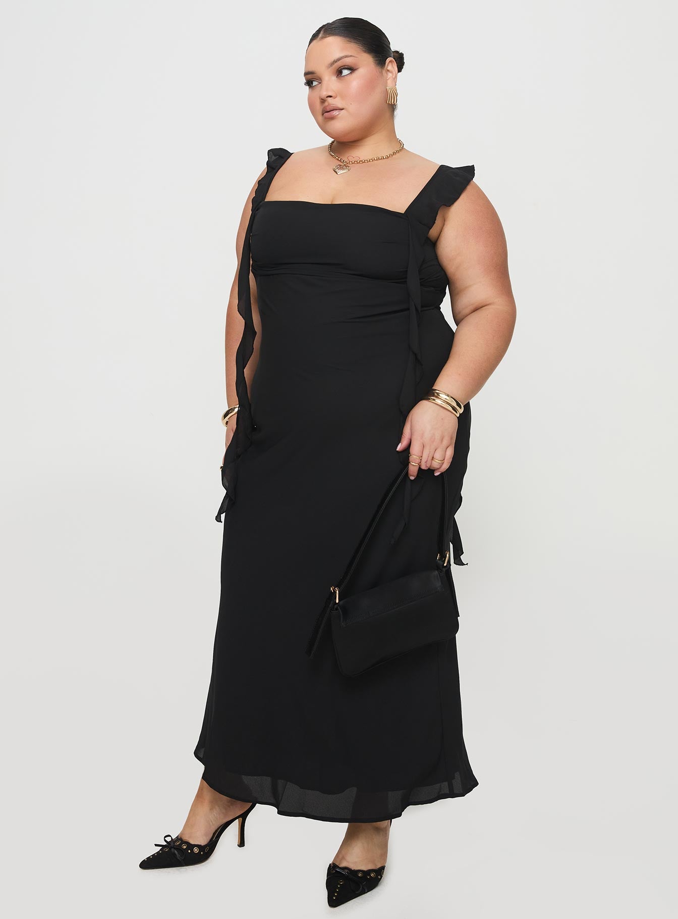 Lanai Maxi Dress Black Curve - Image 3