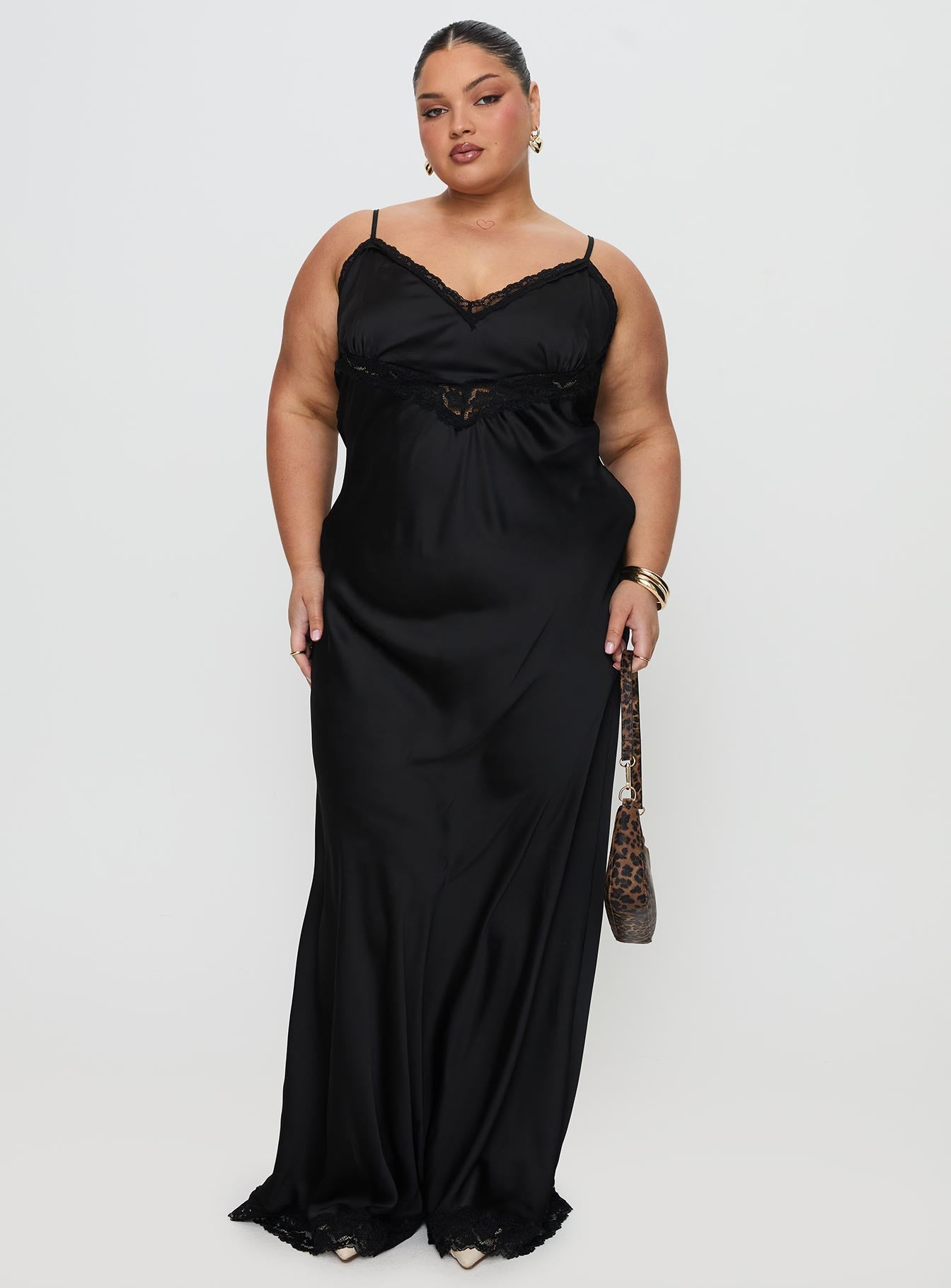 Jorjette Lace Maxi Dress Black - Image 8