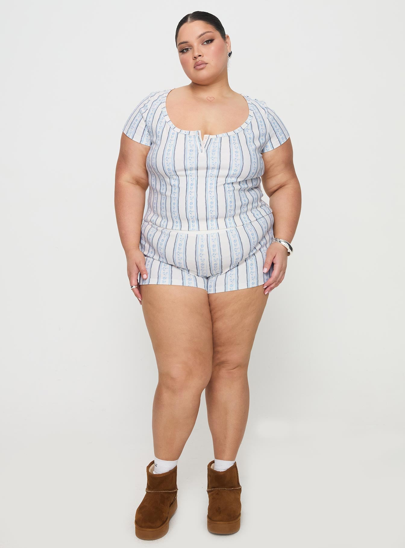 Yearning Rib Sleep Set Multi Curve - Image 3