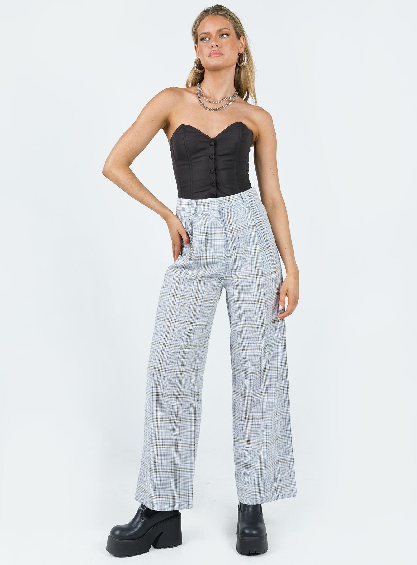 Sebastian Pant Blue Plaid - Image 2
