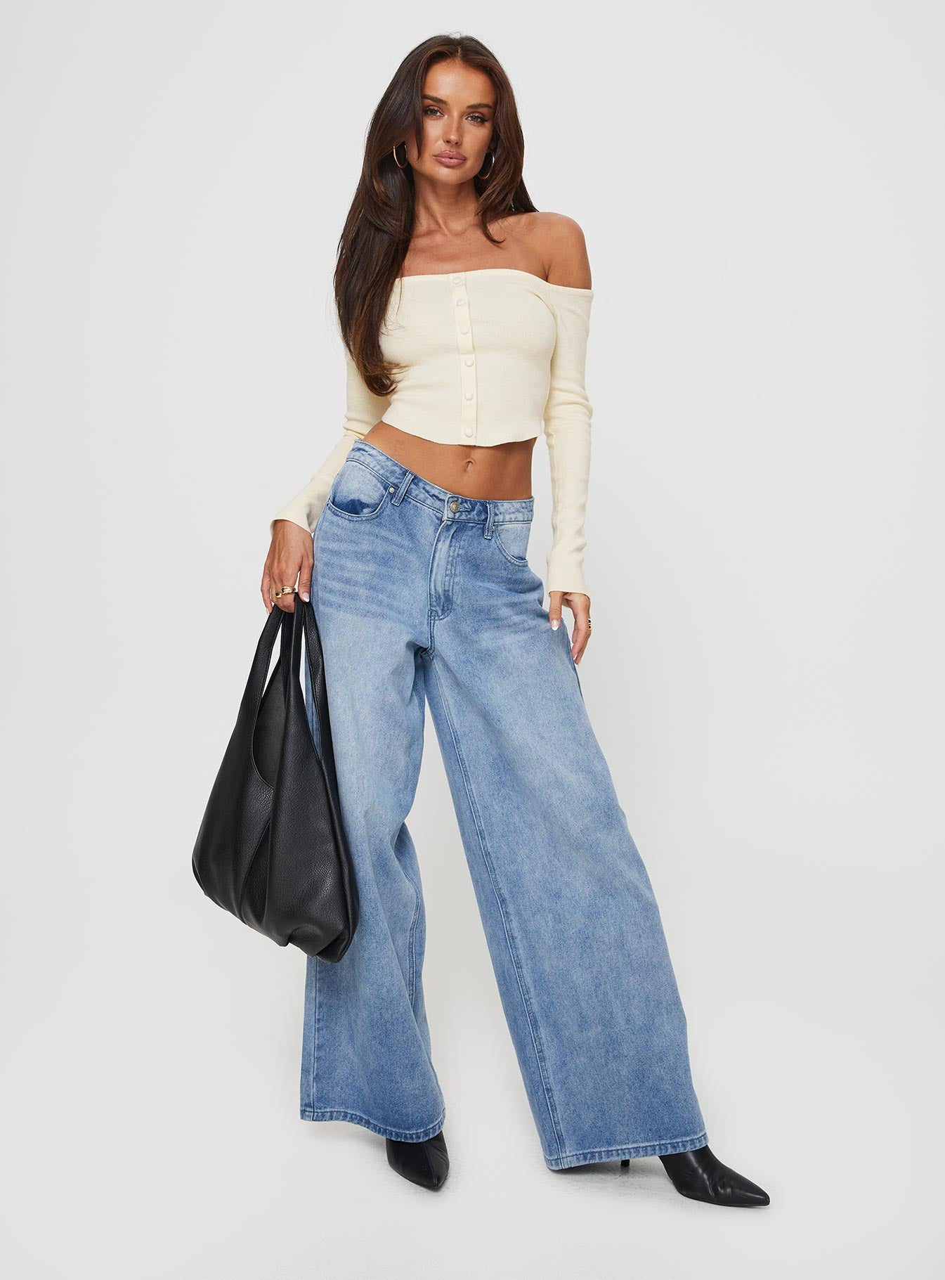 Eldoria Long Sleeve Top Cream - Image 3