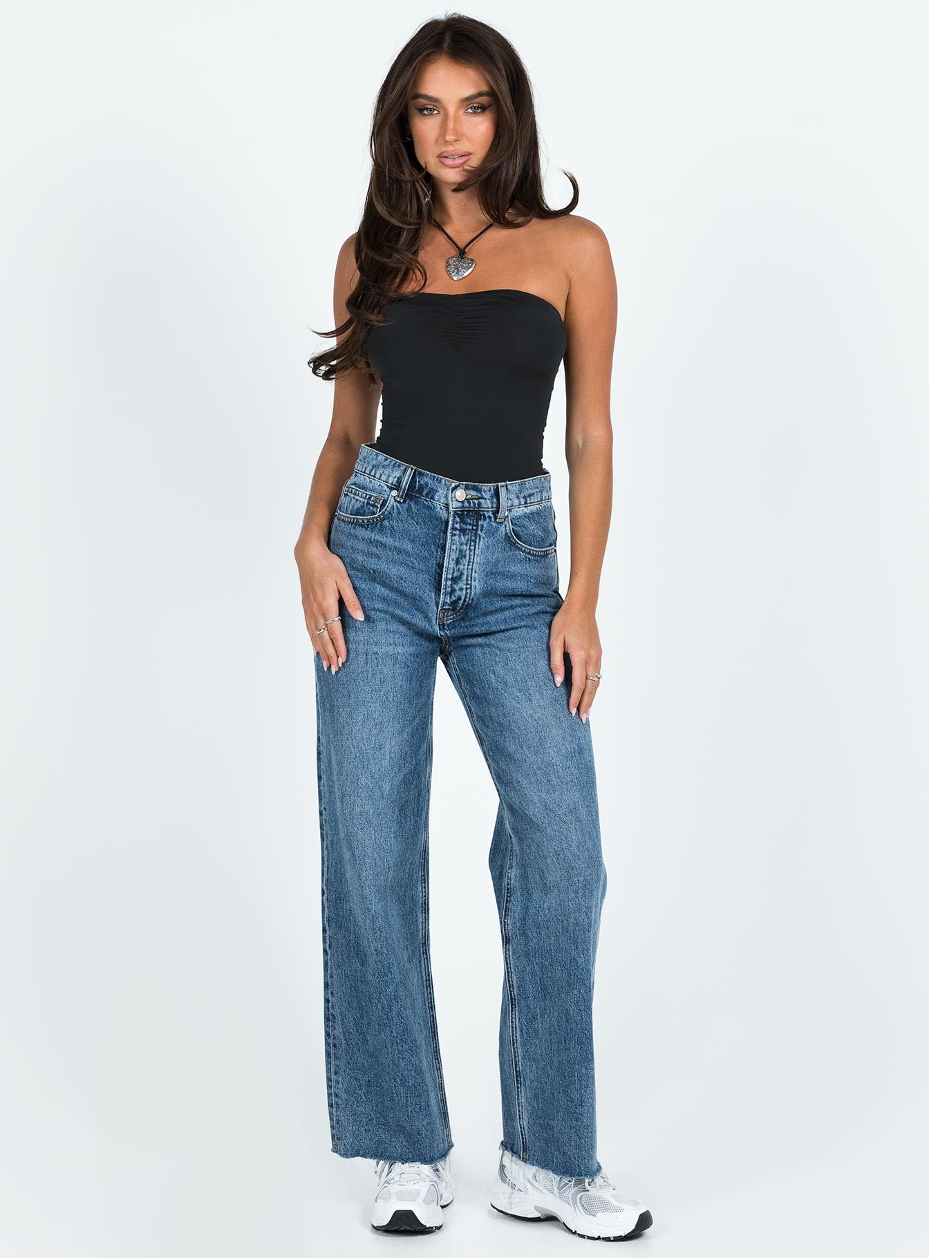 Devra Strapless Bodysuit Black - Image 3