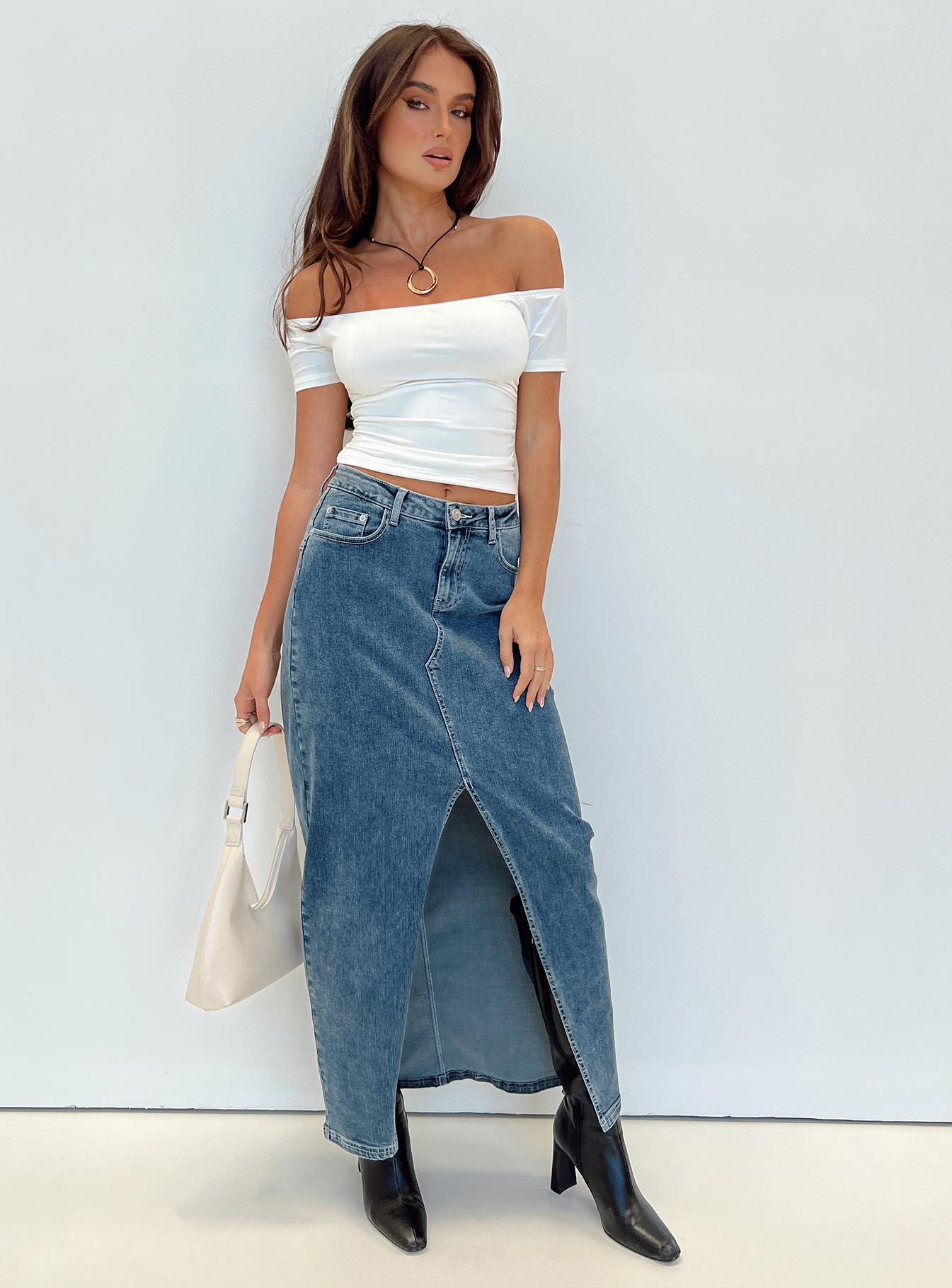 Fyra Off The Shoulder Top White - Image 2