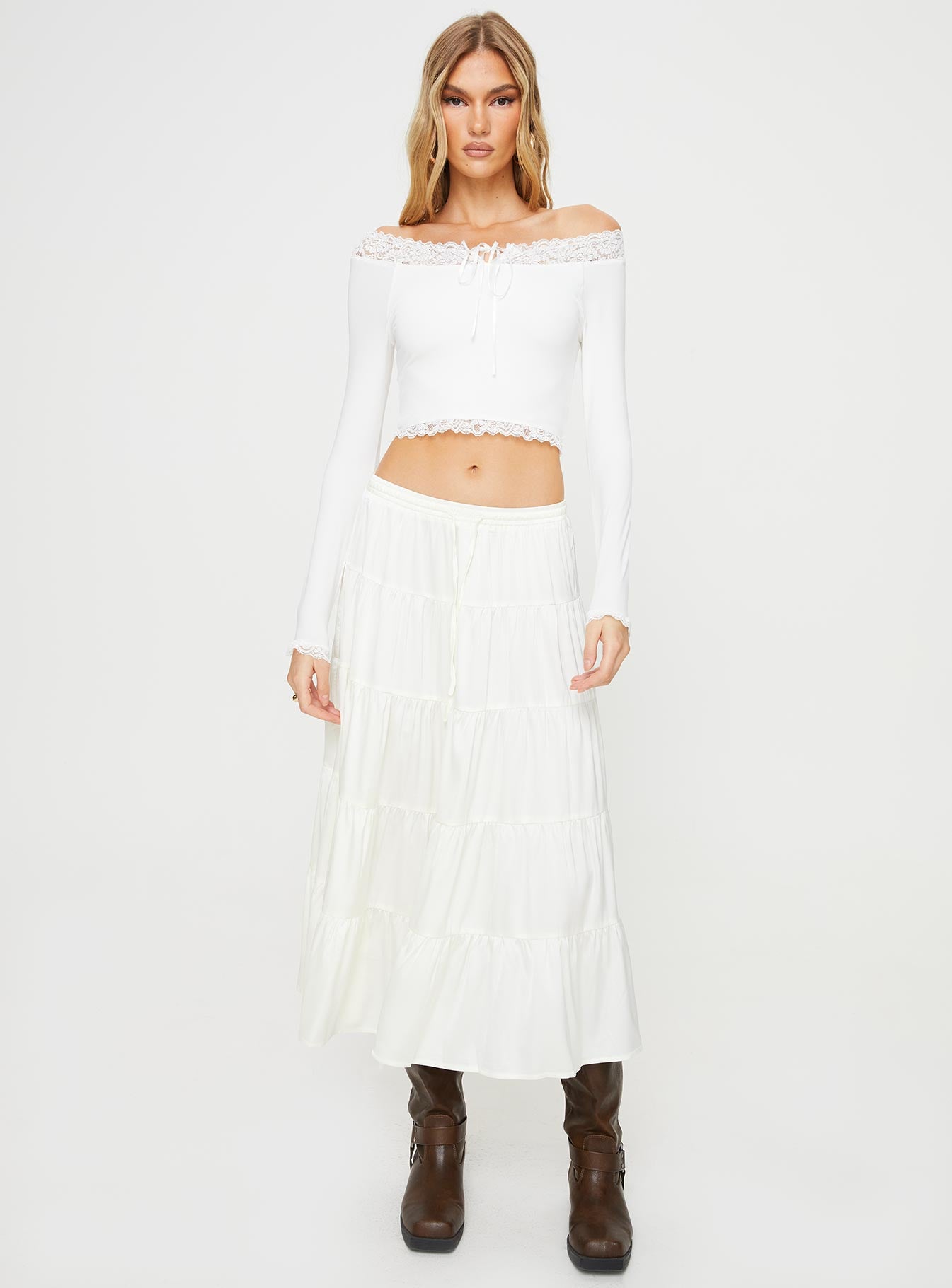Kellis Off The Shoulder Top White - Image 3
