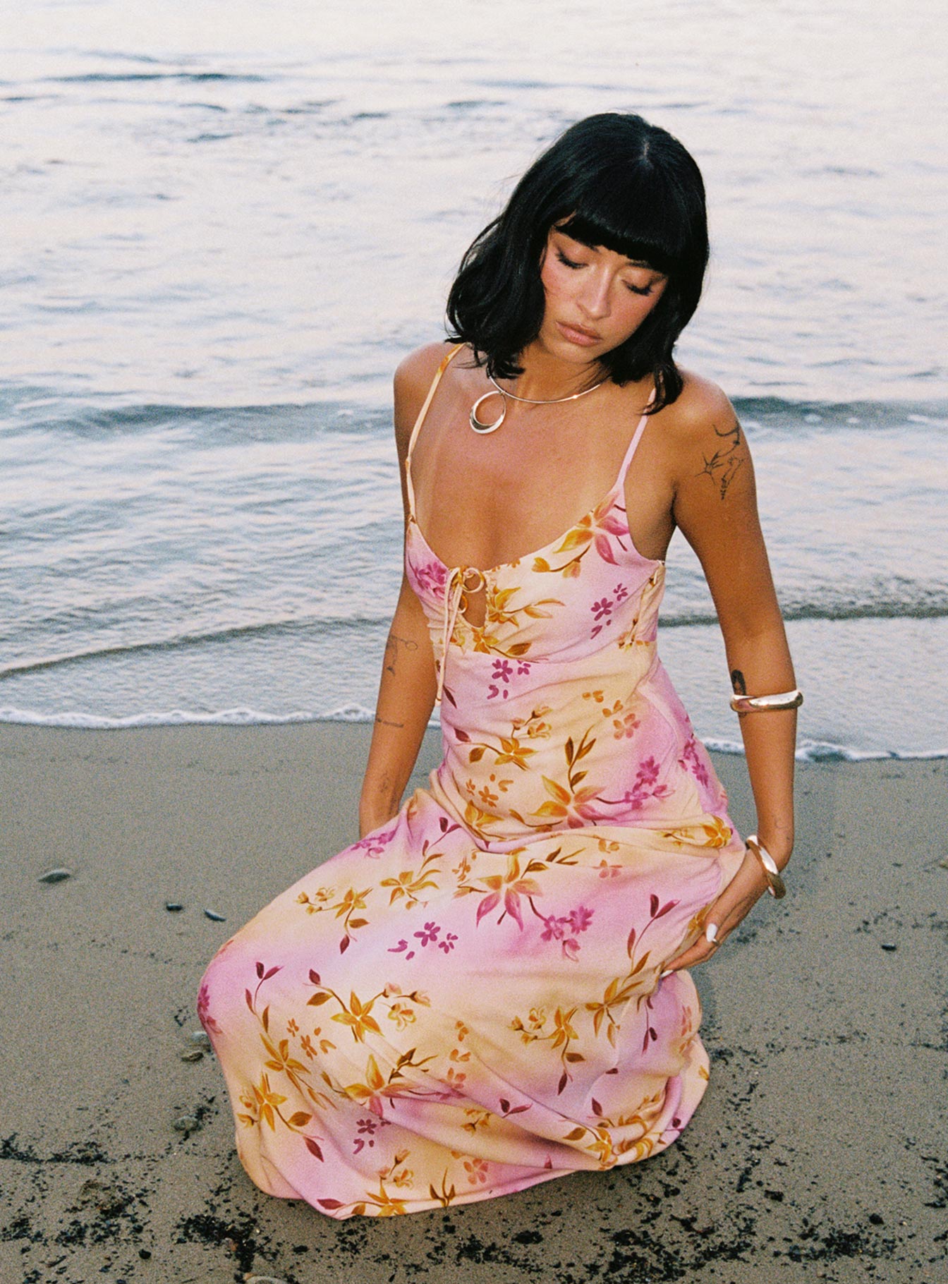 Lauraline Maxi Dress Pink / Floral - Image 2