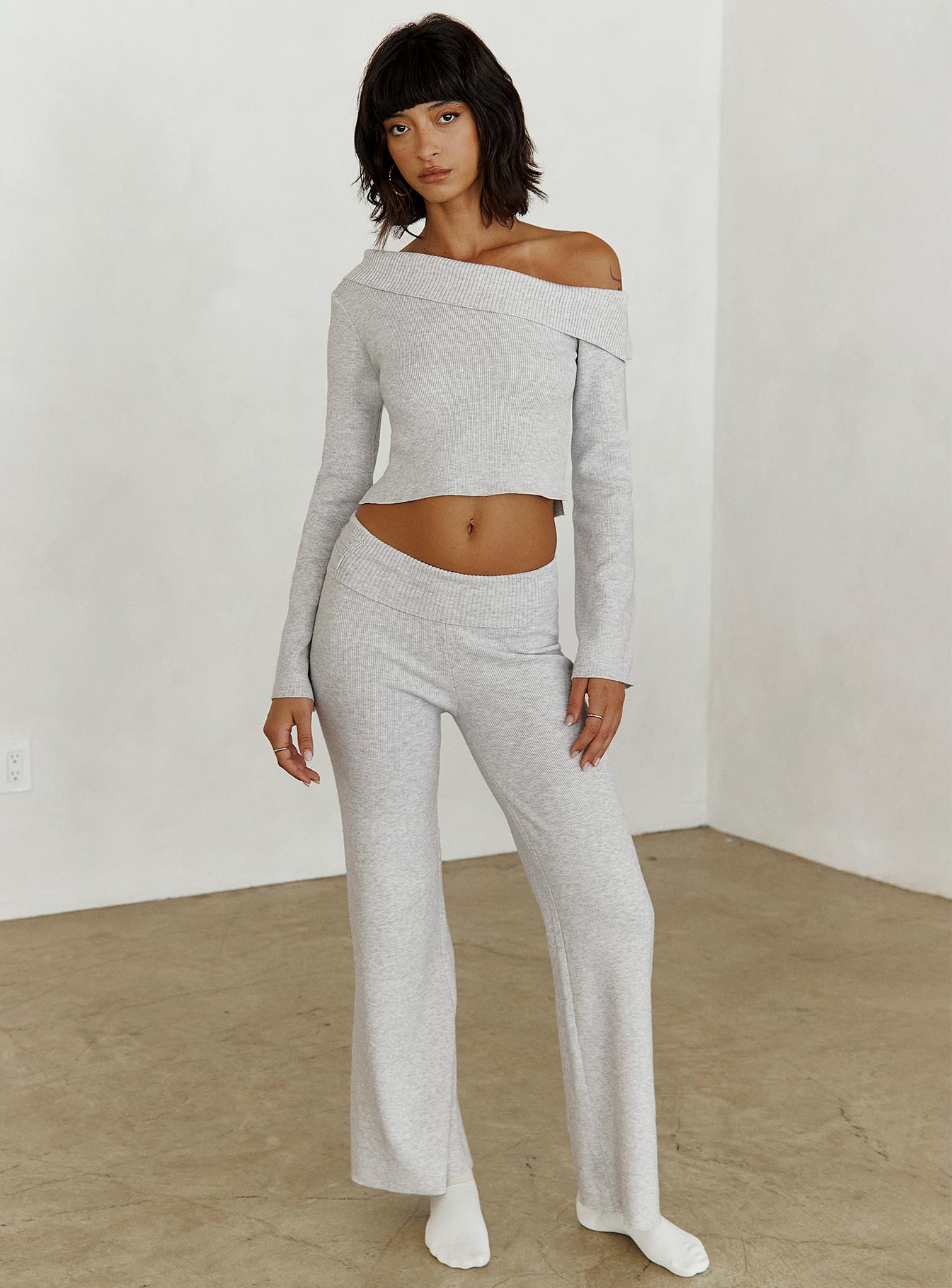 Try Me Knit Pants Grey - Image 8