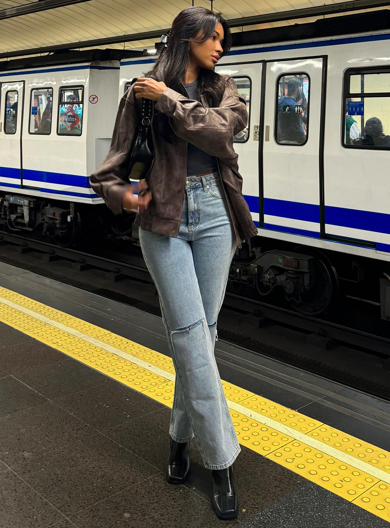 Holland High Rise Straight Leg Jeans Denim - Image 18