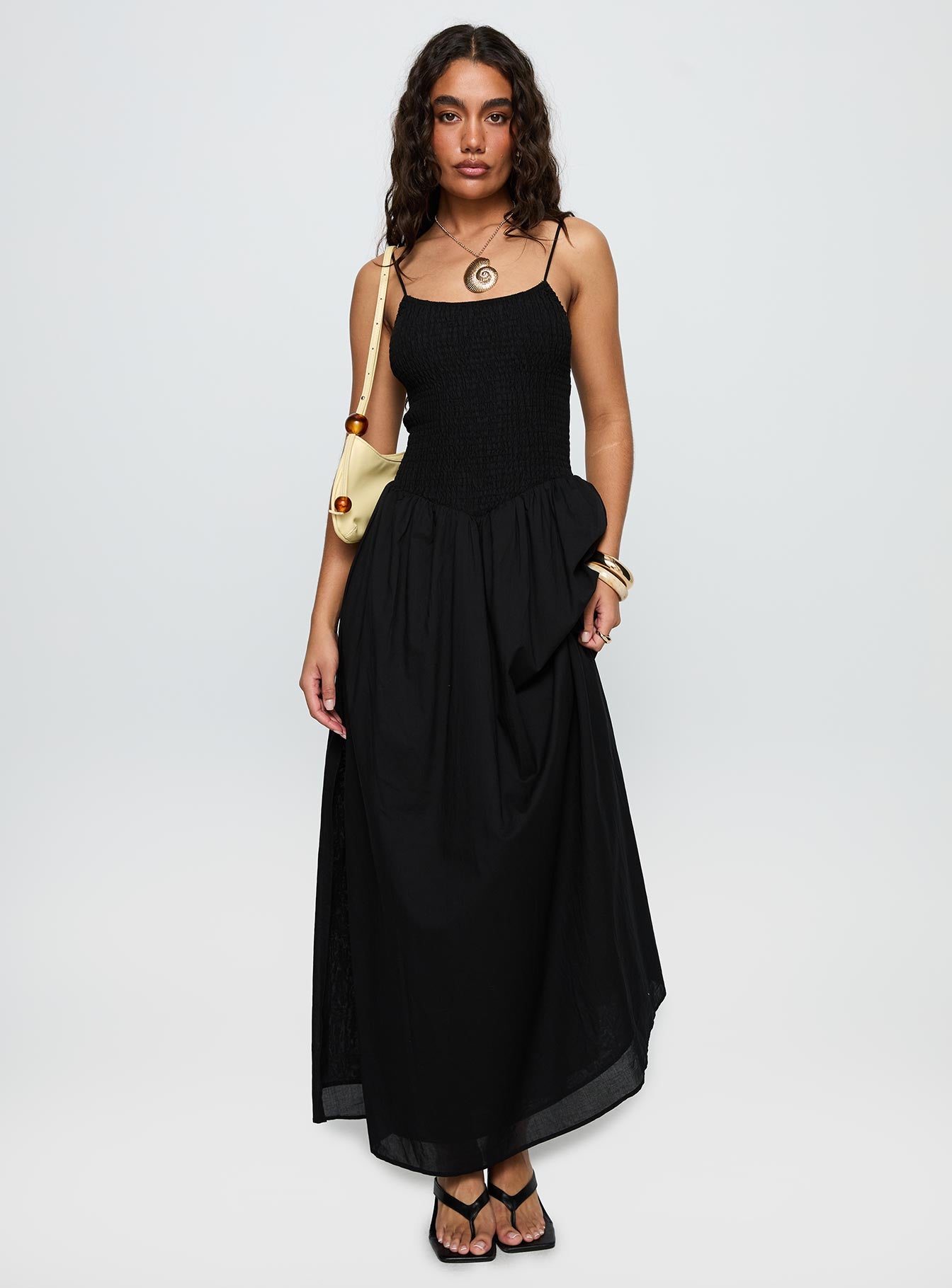 Carys Maxi Dress Black - Image 2