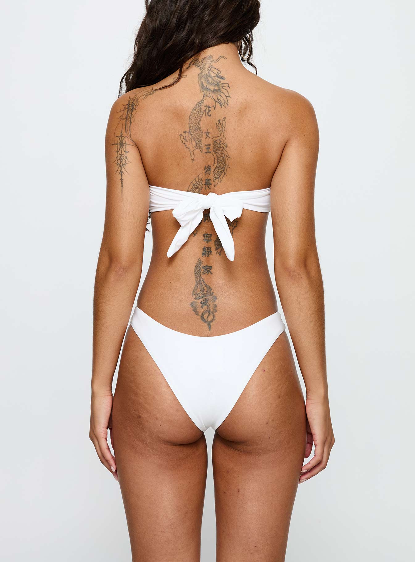 Waves Crashing Bikini Top White - Image 3
