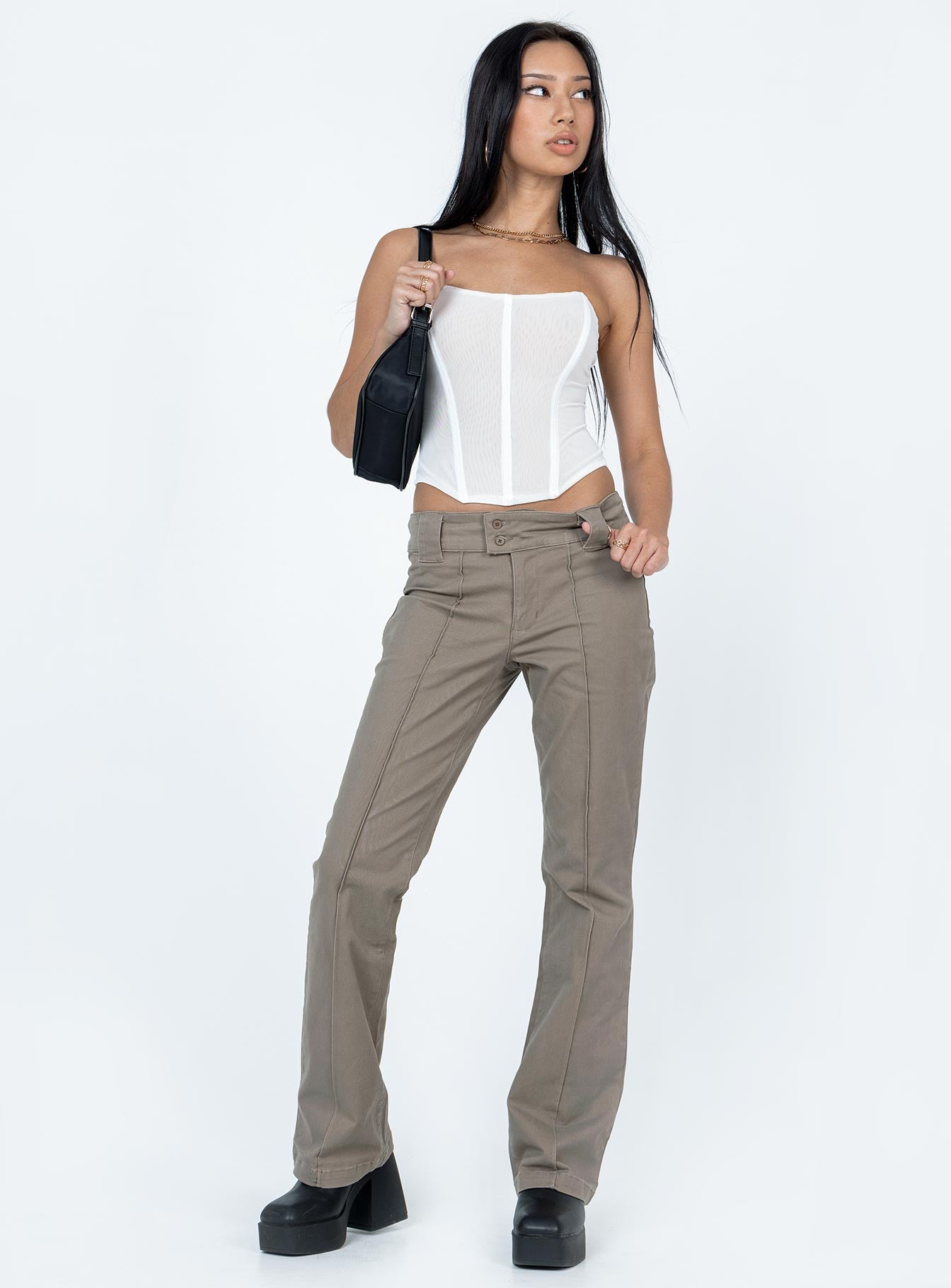 Azriel Strapless Bustier White - Image 3