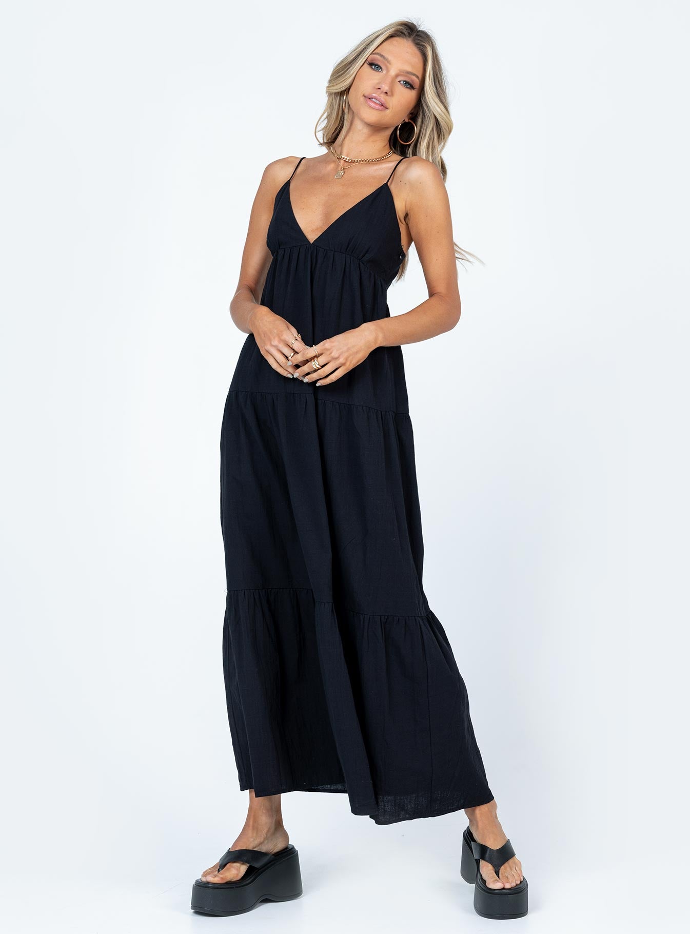 Chelsea Maxi Dress Black - Image 2