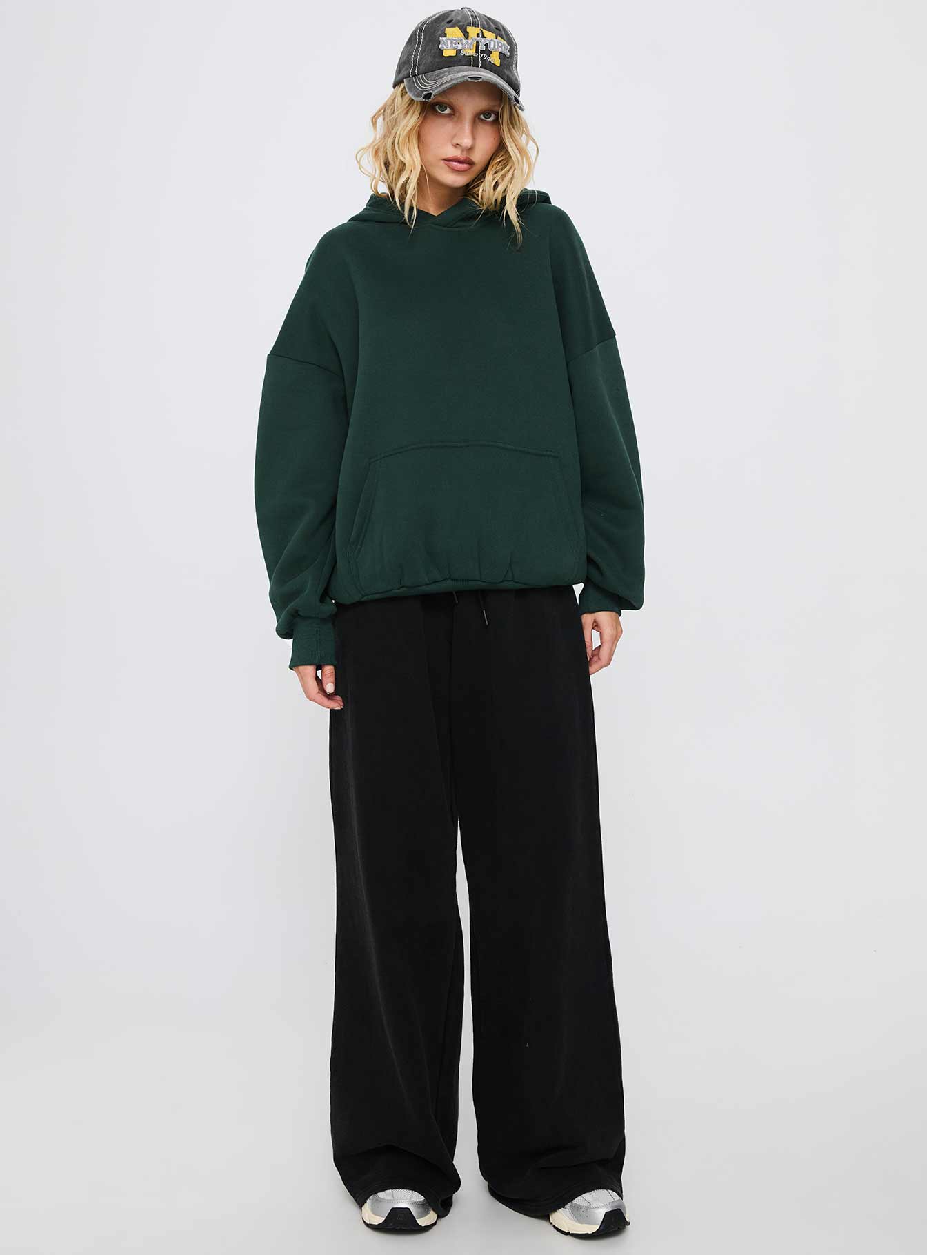 Good Luck Graphic Hoodie Green / Blue - Image 3