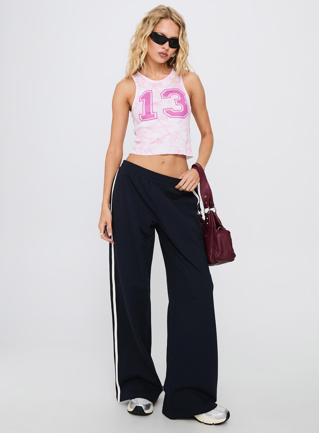 Lucky 13 Graphic Tank Purple - Image 3