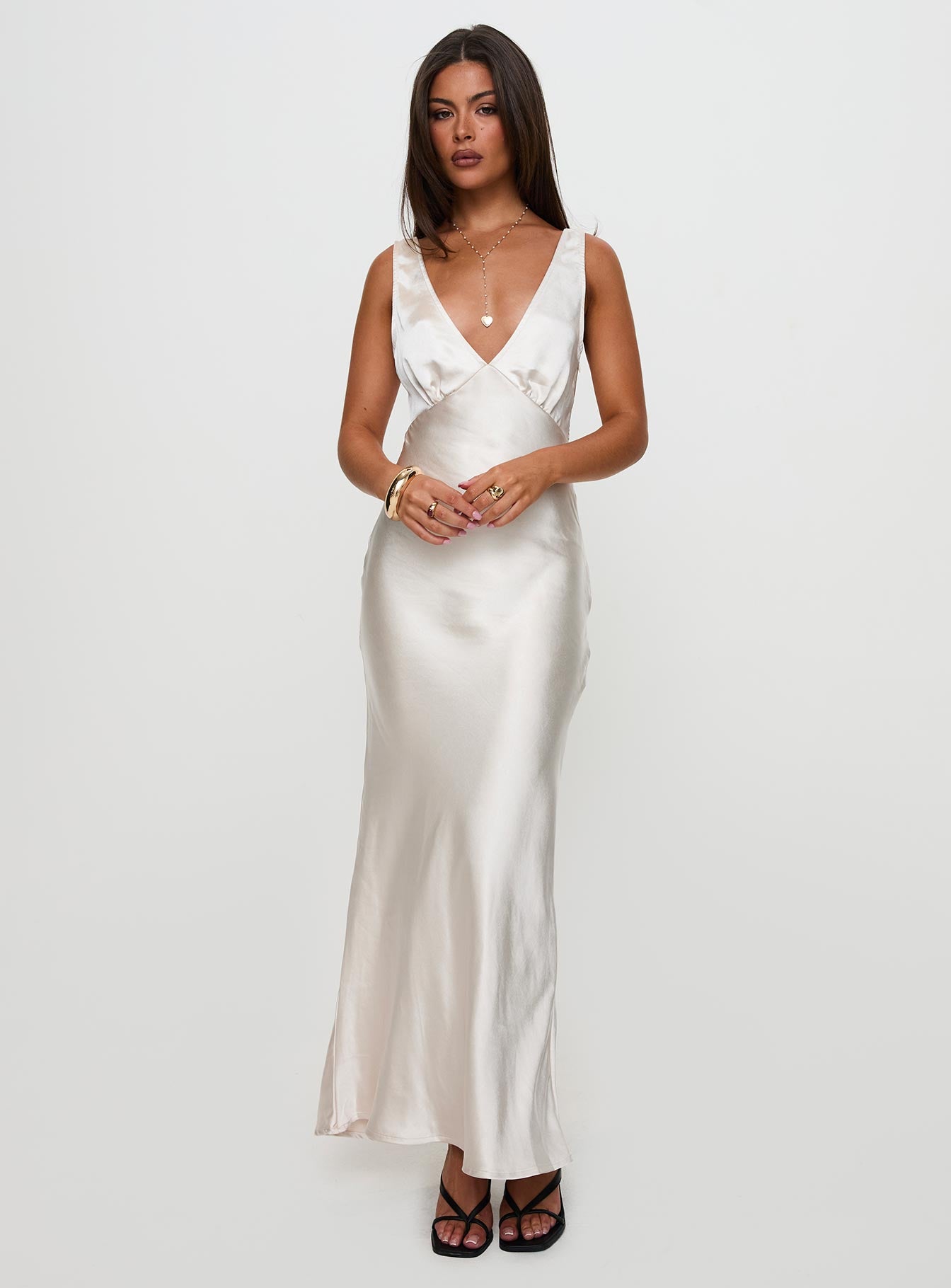 Allegra Maxi Dress Champagne - Image 9
