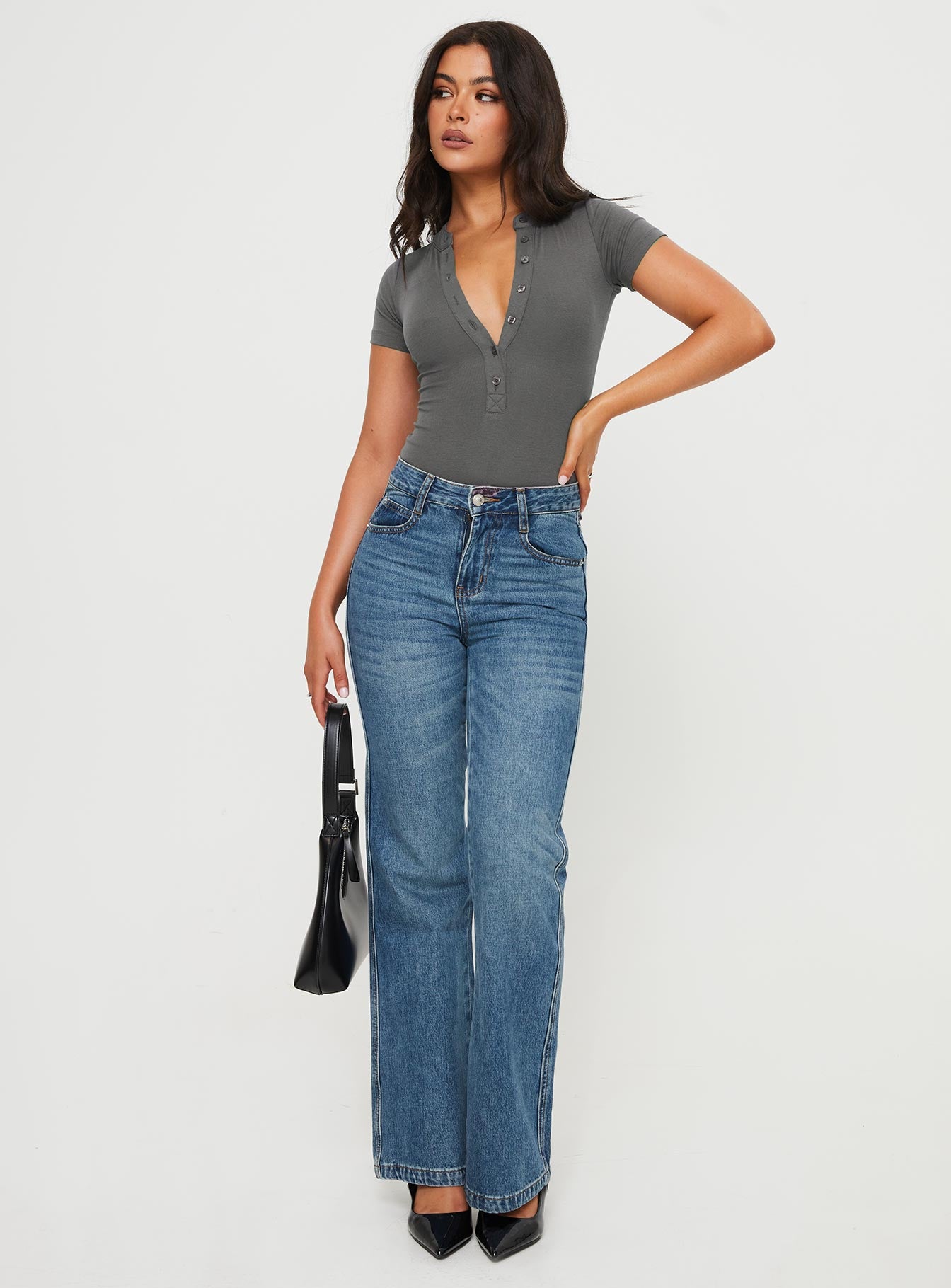 Maudie Boot Leg Jeans Mid Wash - Image 3