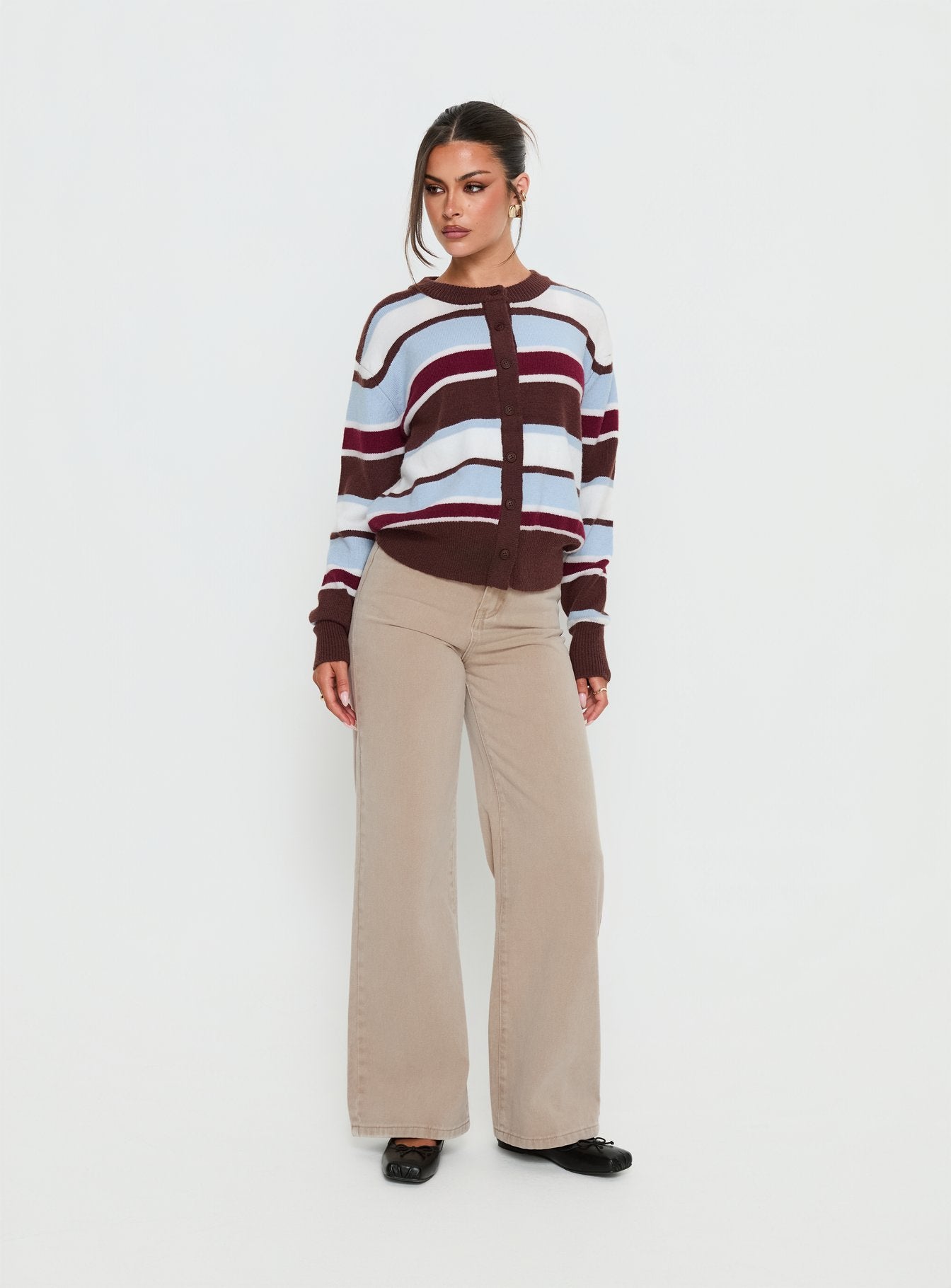 Nicolo High Rise Straight Leg Jeans Concrete - Image 2