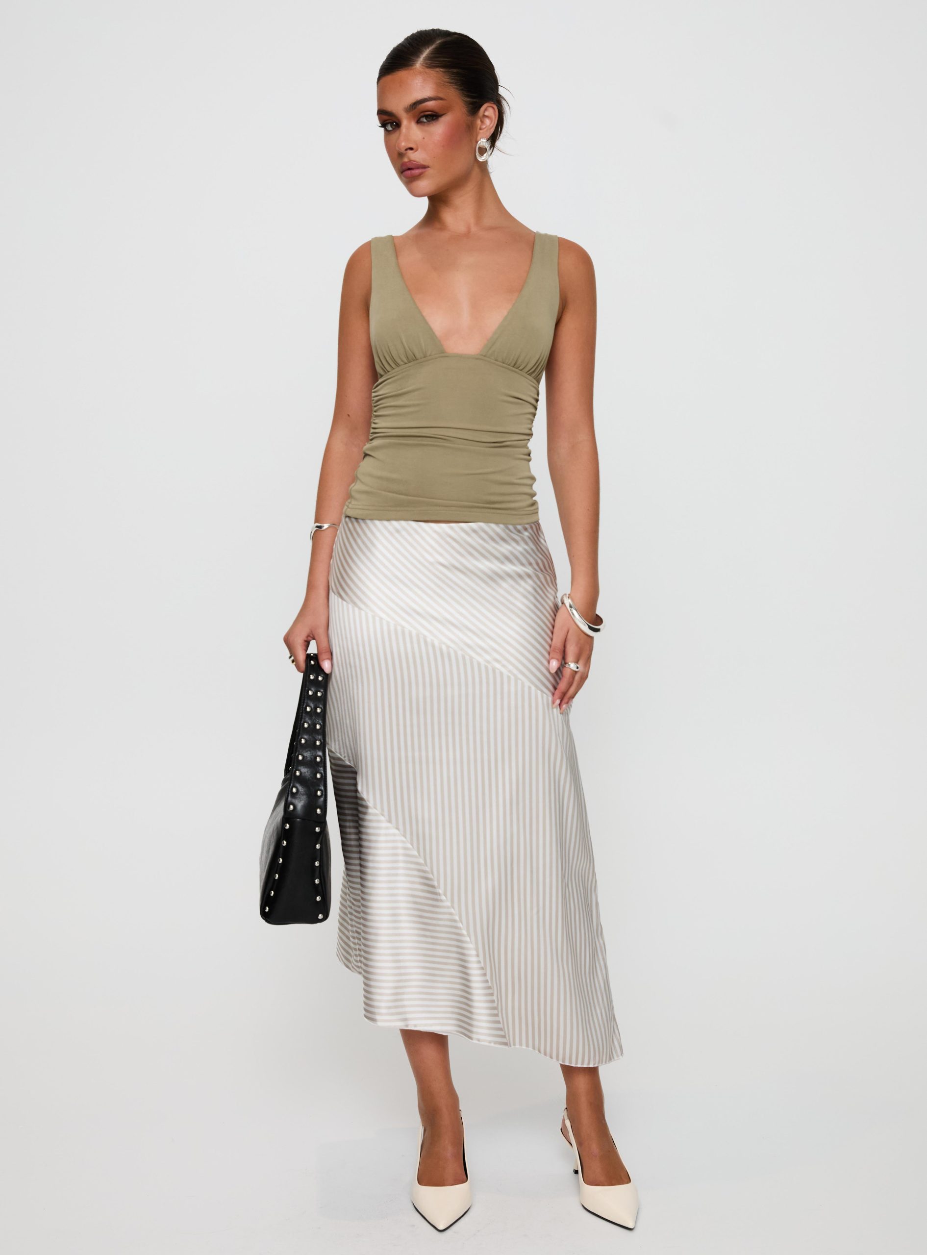 Priscella Asymmetrical Midi Skirt Multi - Image 3