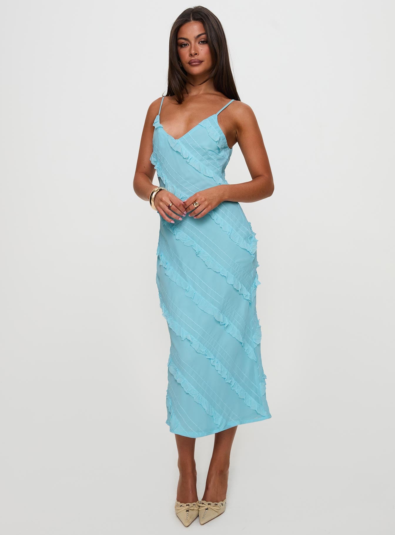 Lars Maxi Dress Turquoise - Image 6