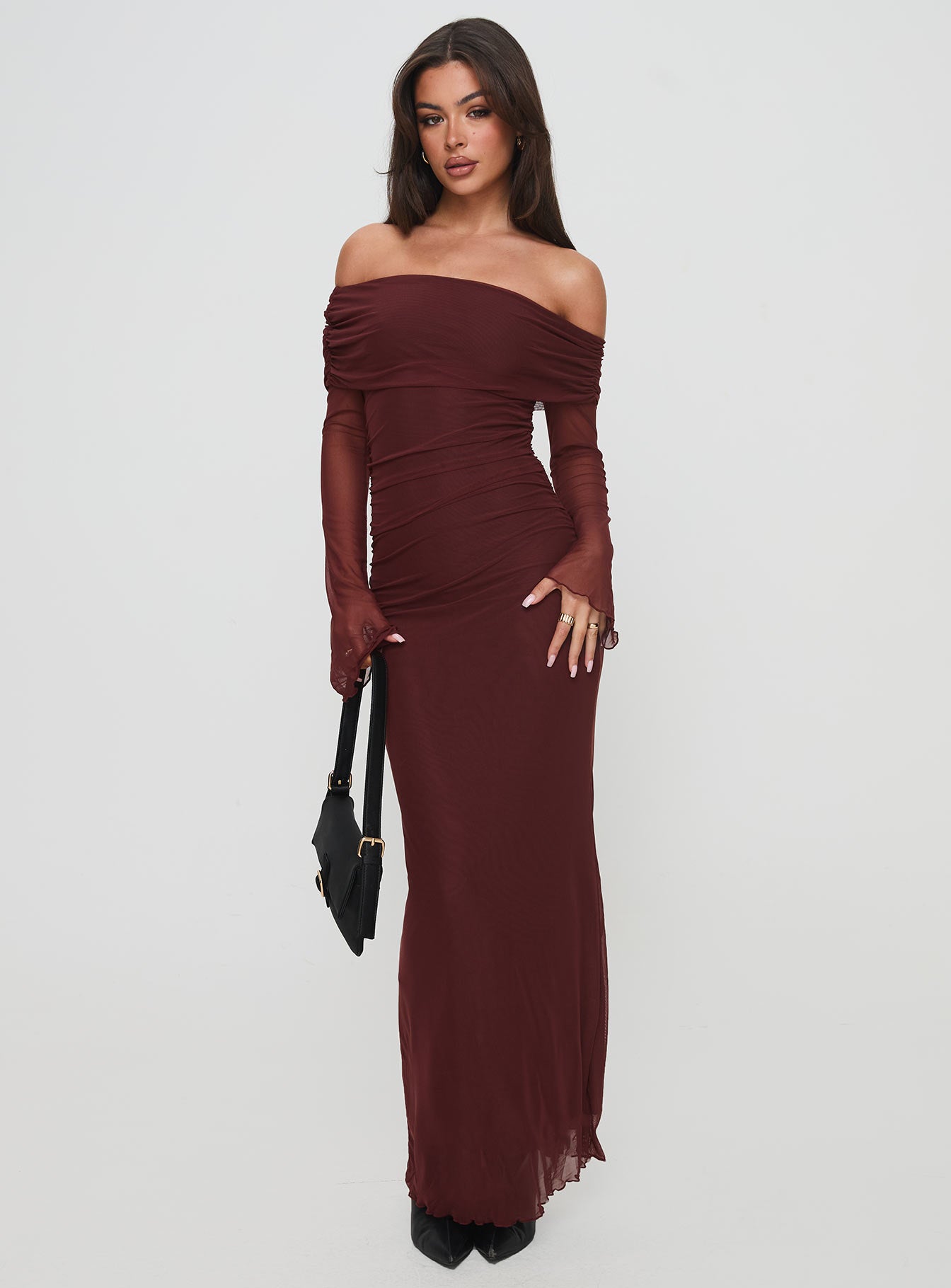 Consideration Maxi Dress Chocolate - Image 2