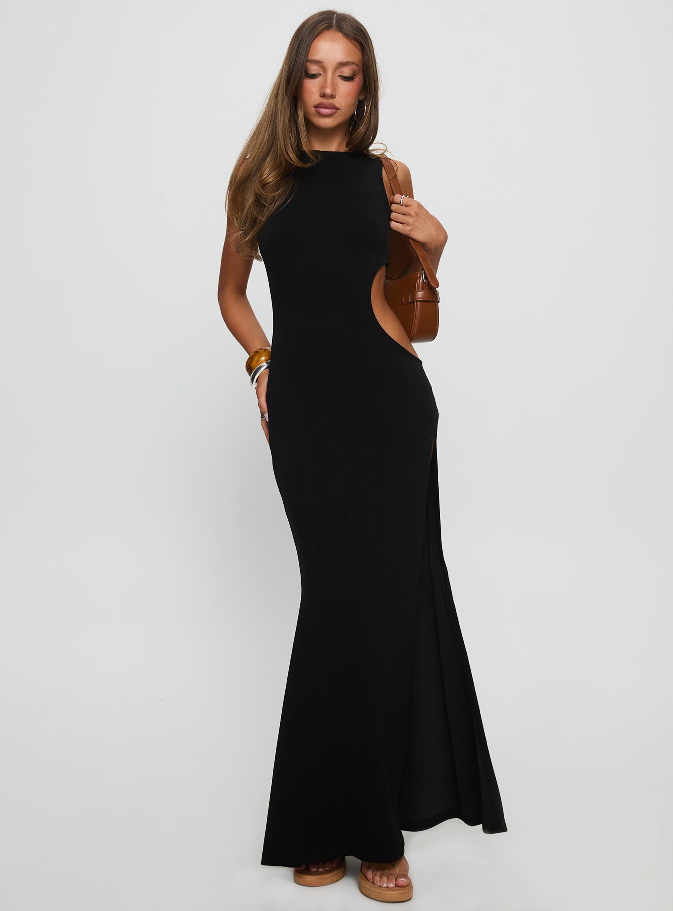 Sorcerer Keyhole Maxi Dress Black - Image 3