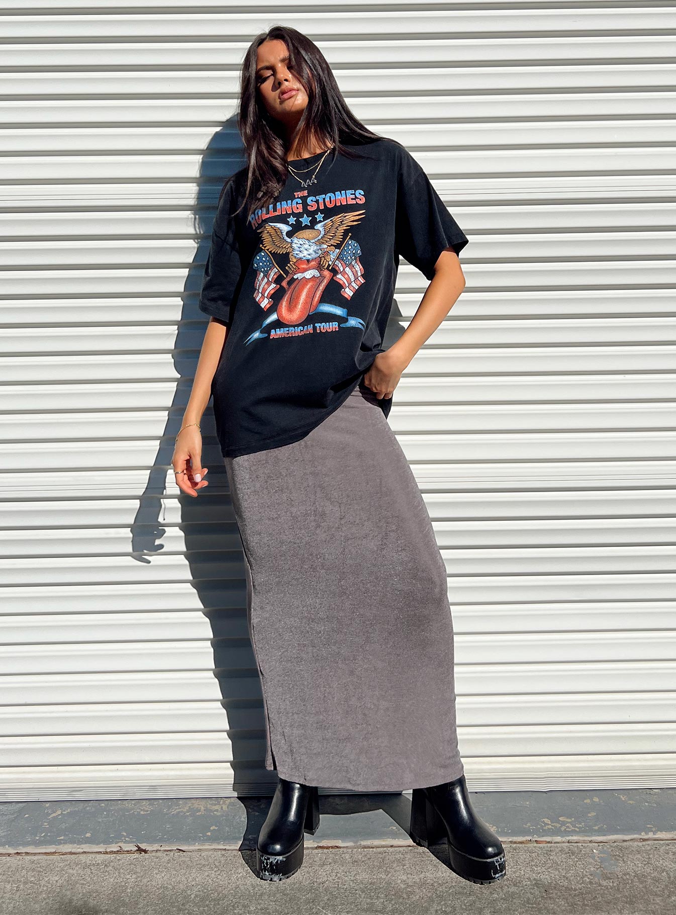 The Rolling Stone American Tour Oversized Tee Black - Image 2