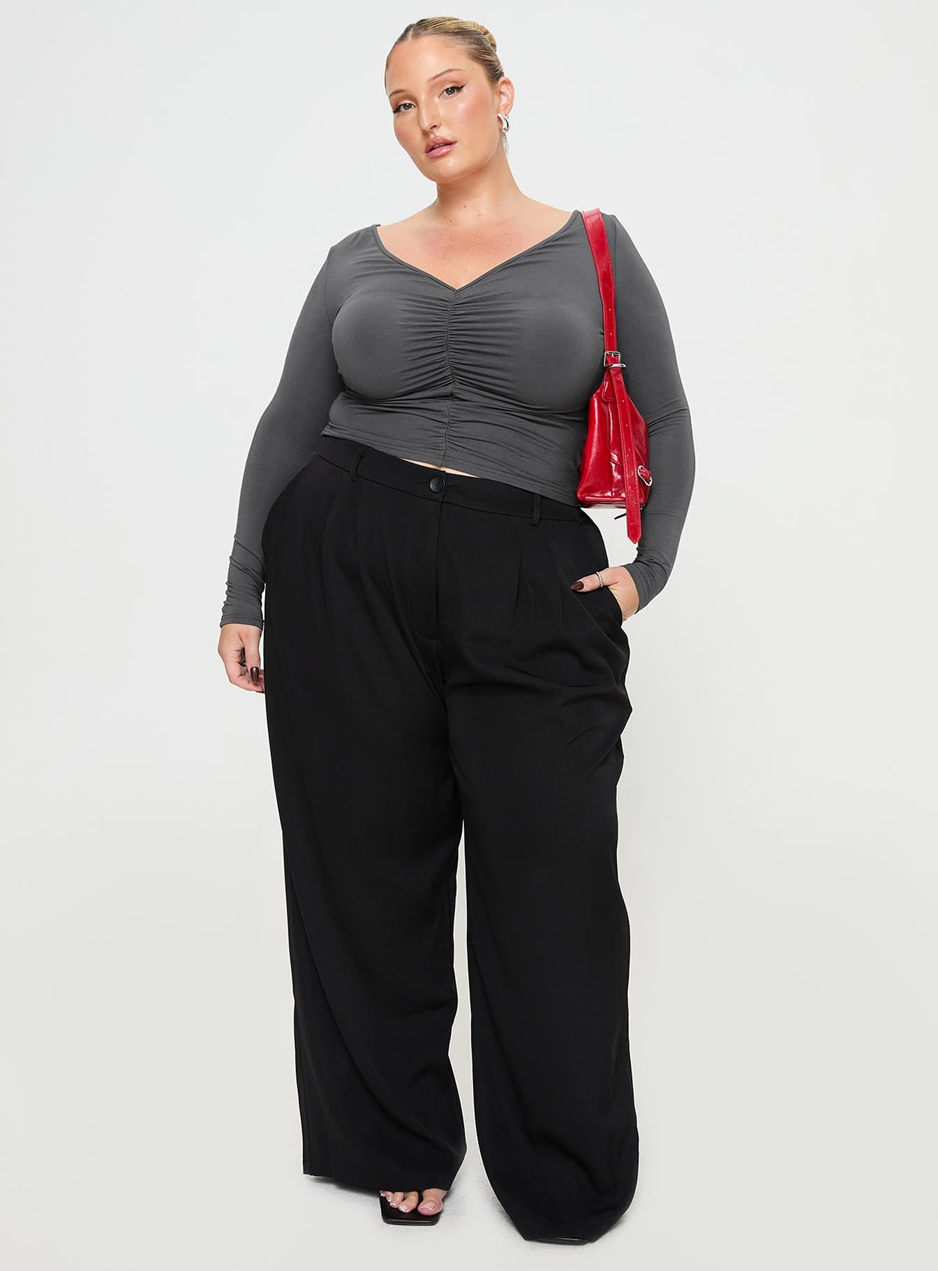 Moylan Long Sleeve Top Grey Curve - Image 3