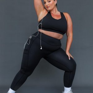 Achieve Activewear Leggings Black Curve
