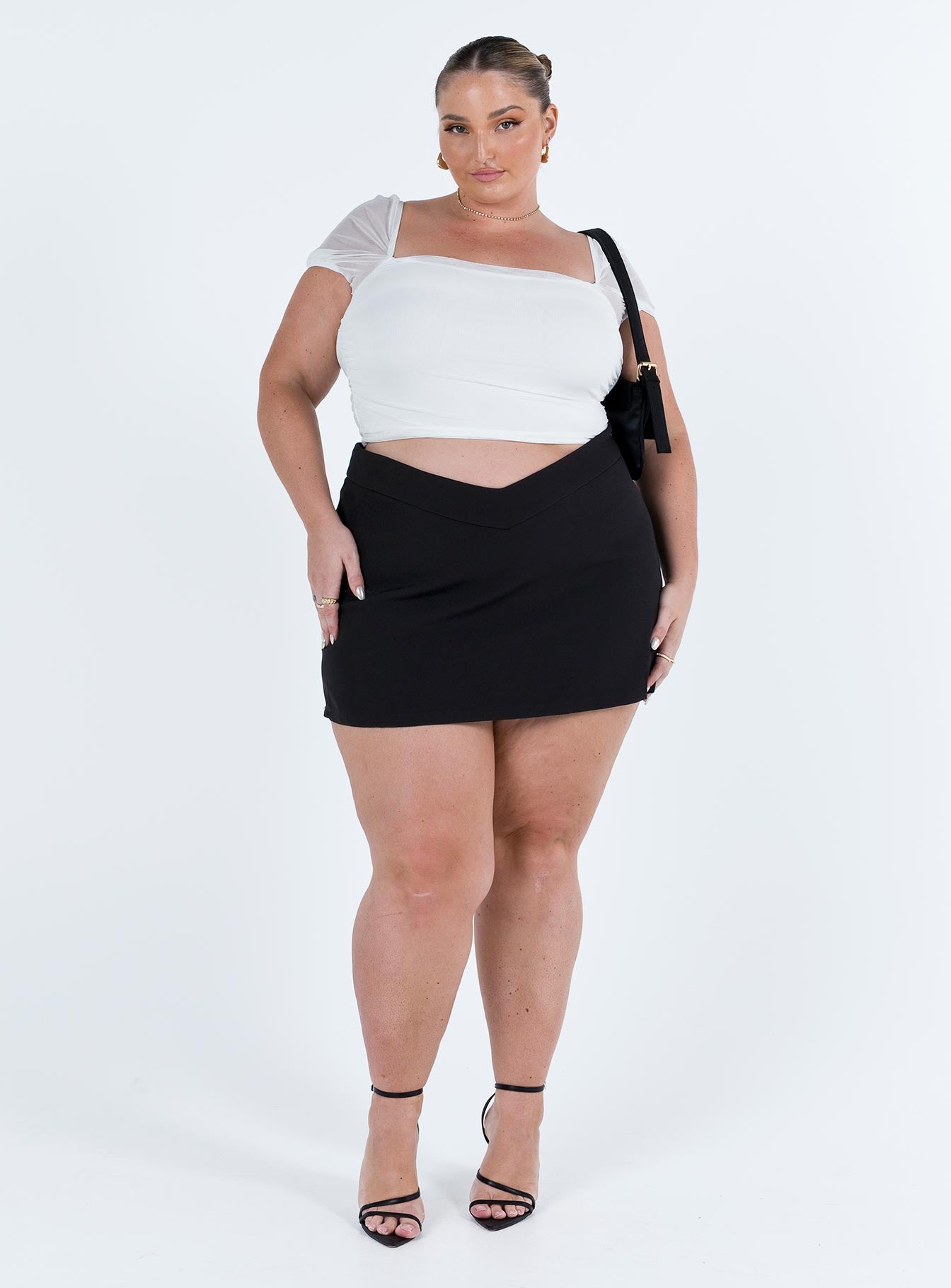 City Lights Crop Top White Curve - Image 3