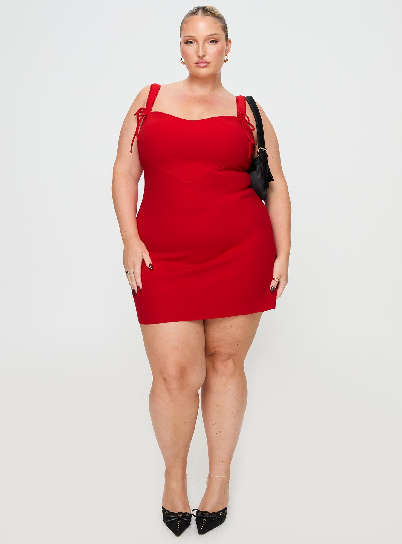 Lovers Quarrel Mini Dress Red Curve - Image 3