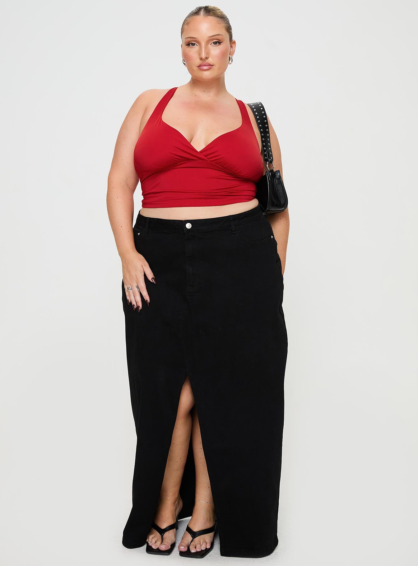 Batkins Maxi Skirt Black Curve - Image 3