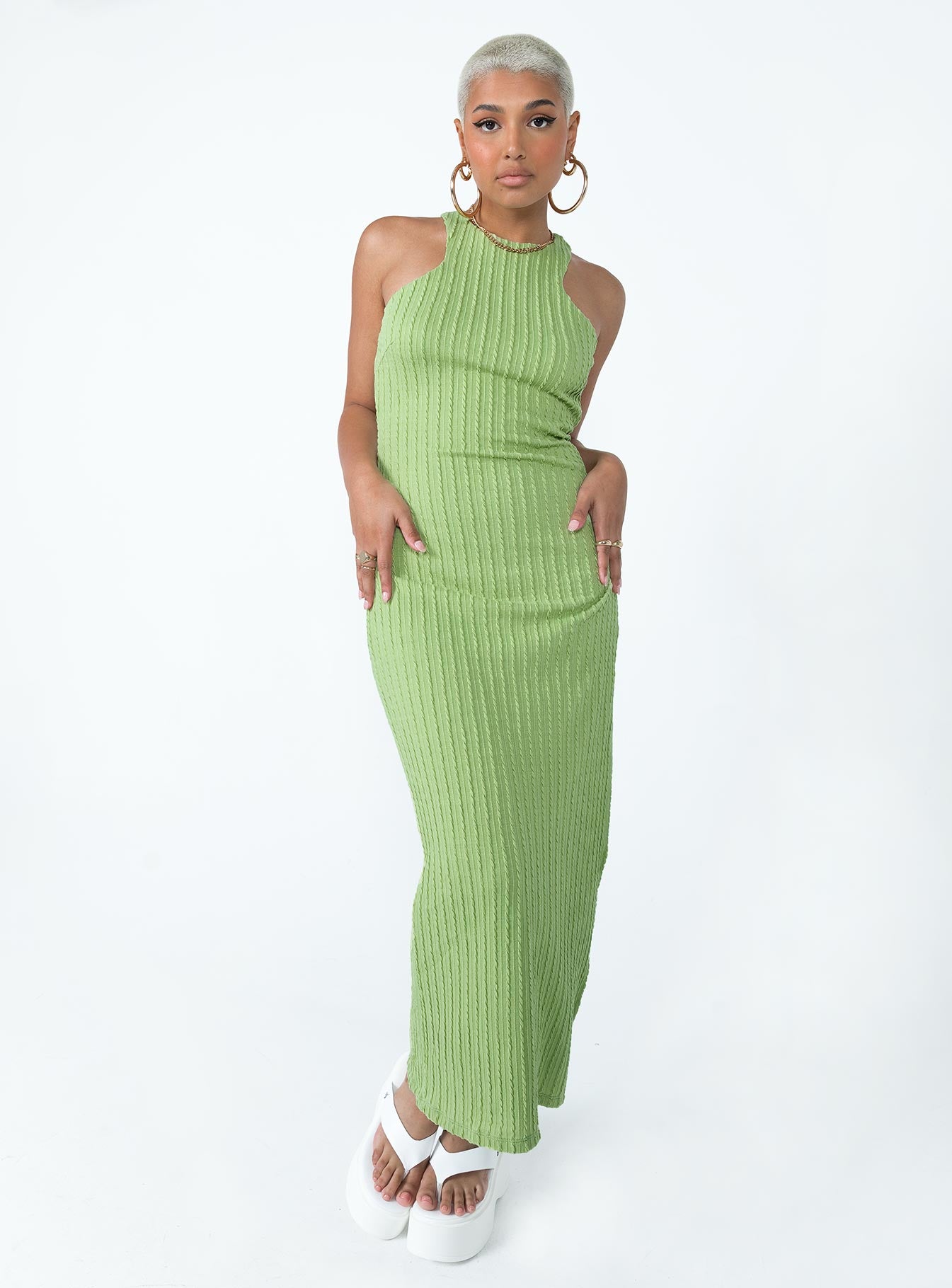 Kamala Maxi Dress Green - Image 3