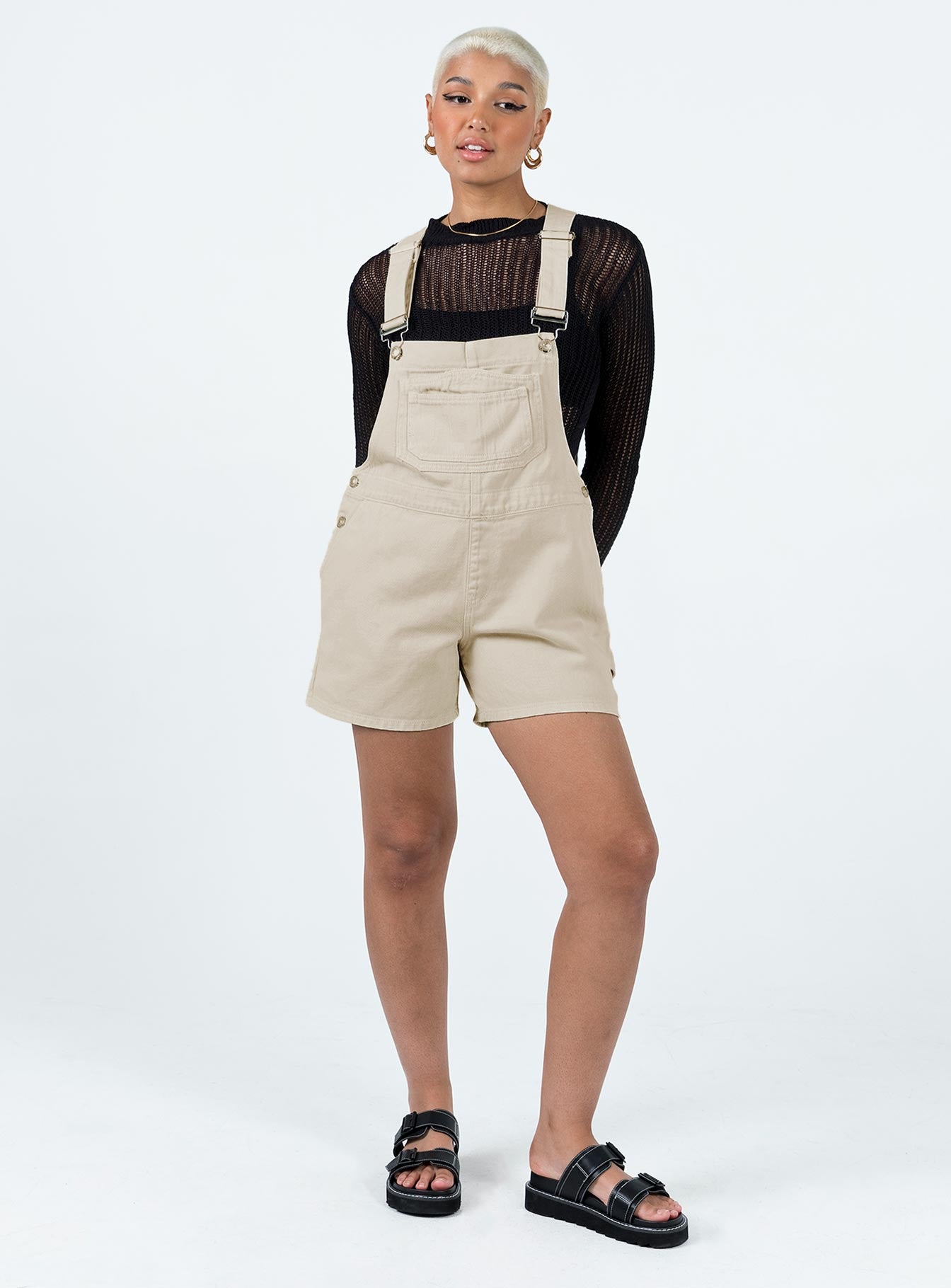 Foresta Oversized Overalls Cream - Image 2