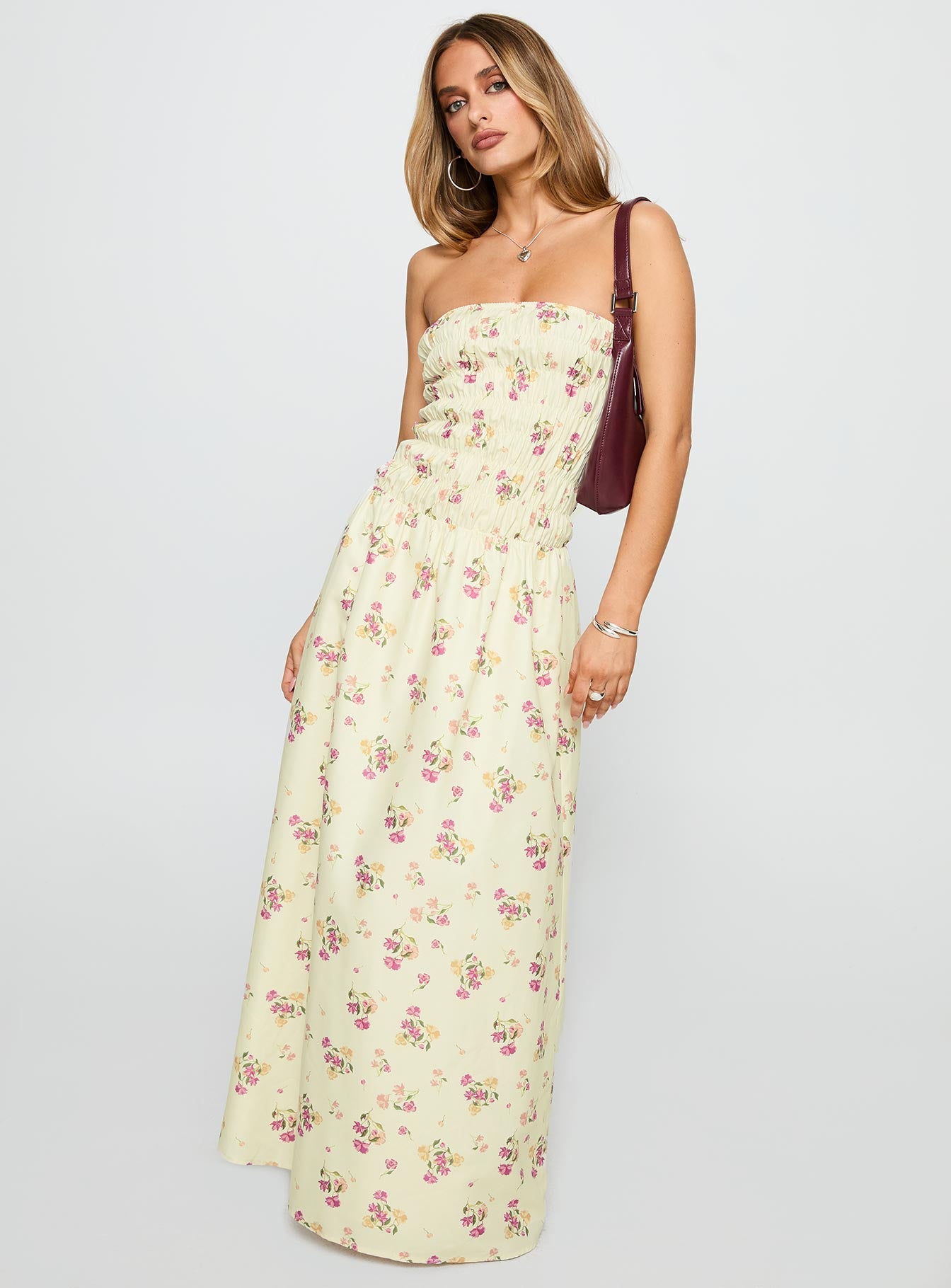 Human Nature Strapless Maxi Dress Multi Floral - Image 2