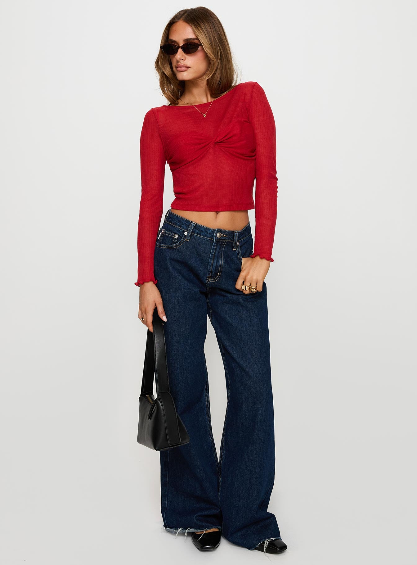 November Long Sleeve Top Red - Image 2