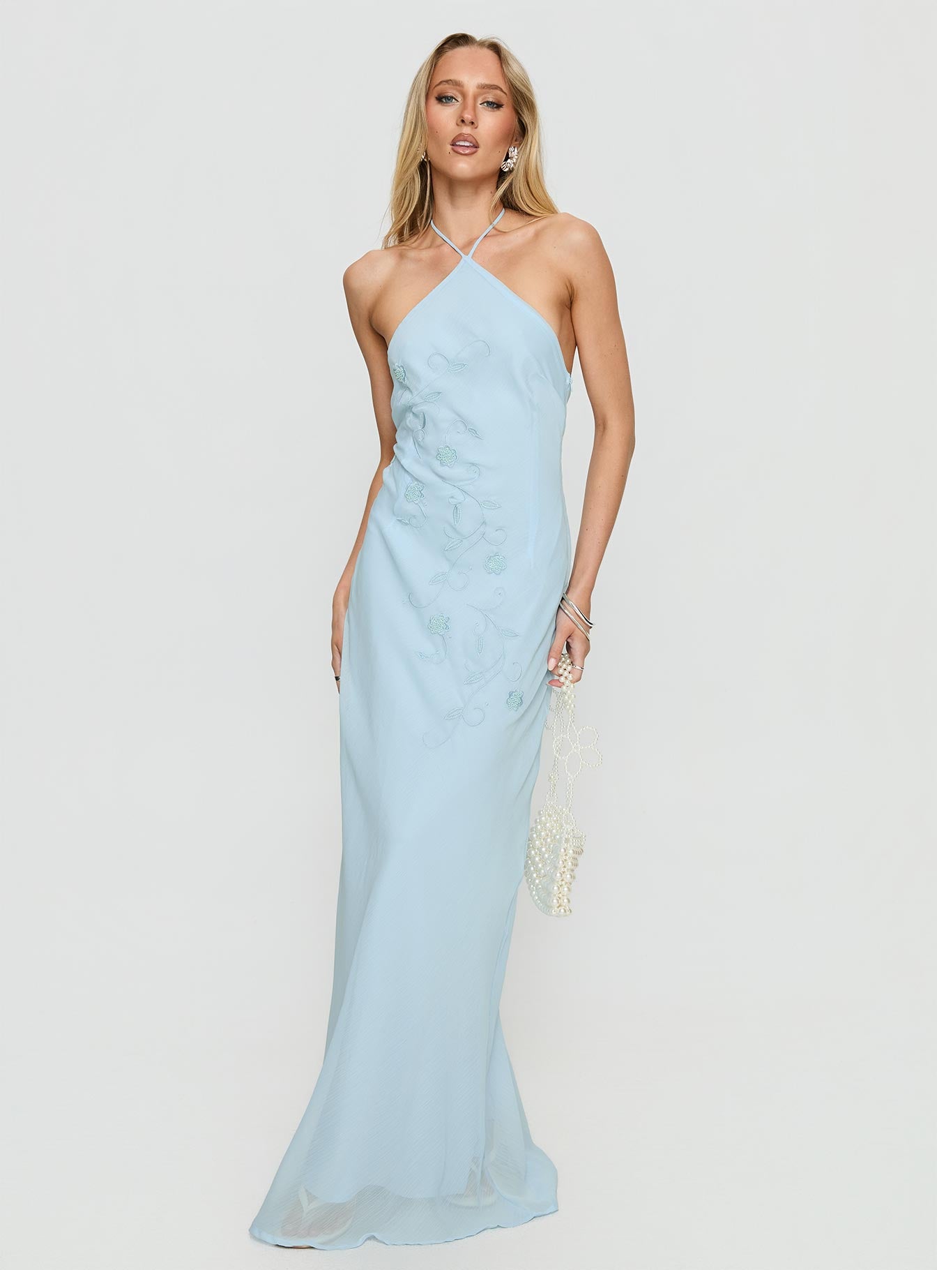 Epilogues Arrowhead Maxi Dress Blue - Image 3