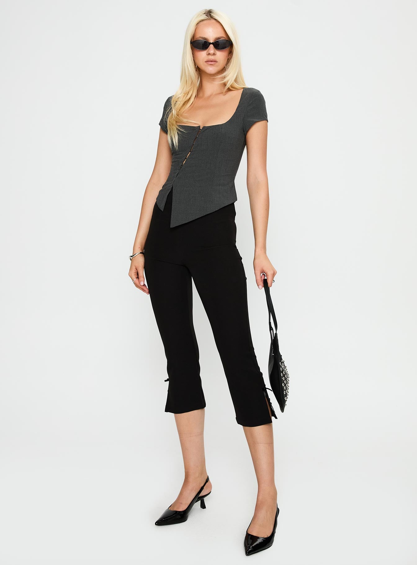 Memory Bliss Asymmetrical Top Grey - Image 3