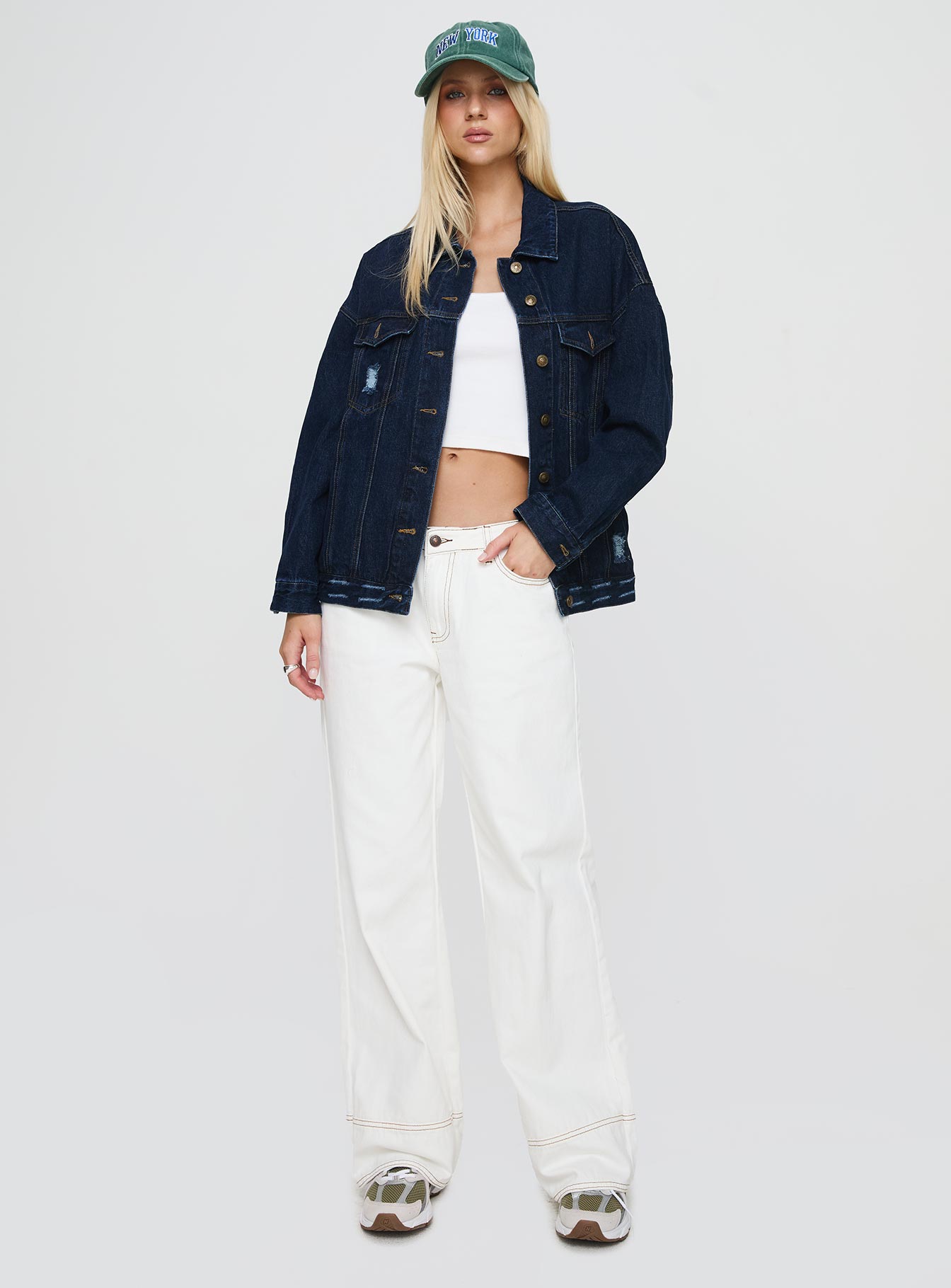 In The World Jacket Blue Denim - Image 2