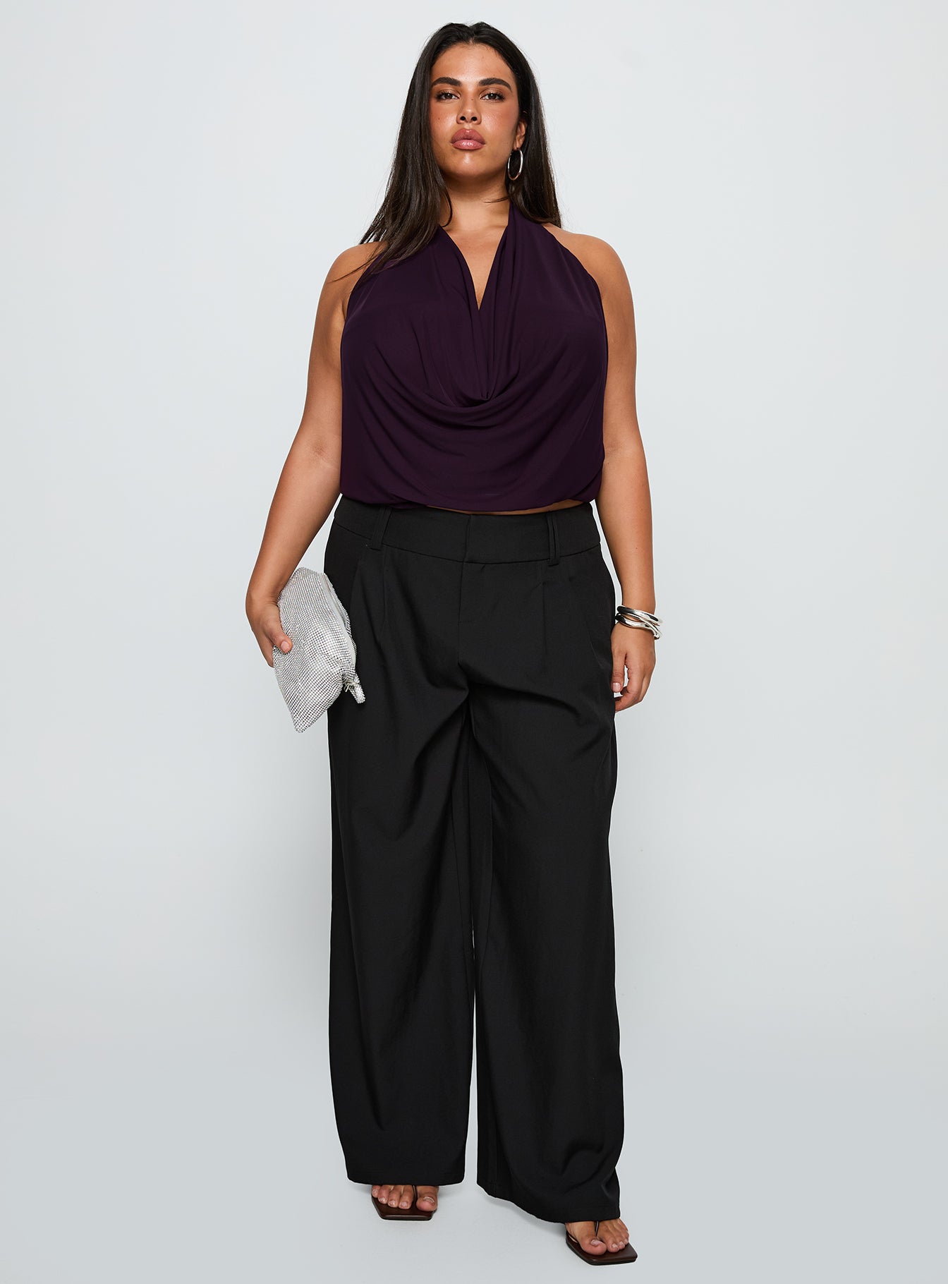 Two Lovers Low Rise Pants Black Curve - Image 2