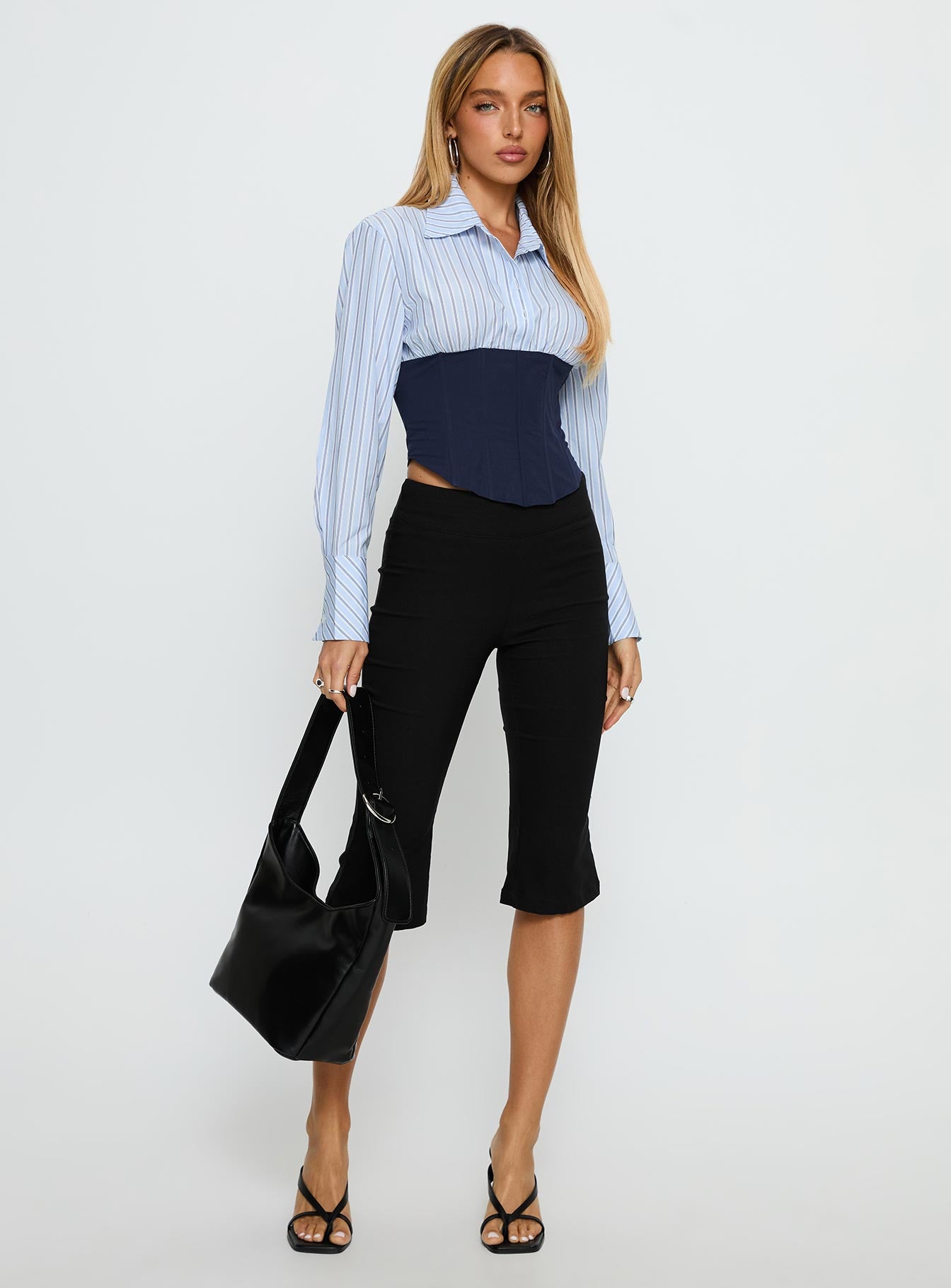 Darvell Corset Shirt Blue - Image 3