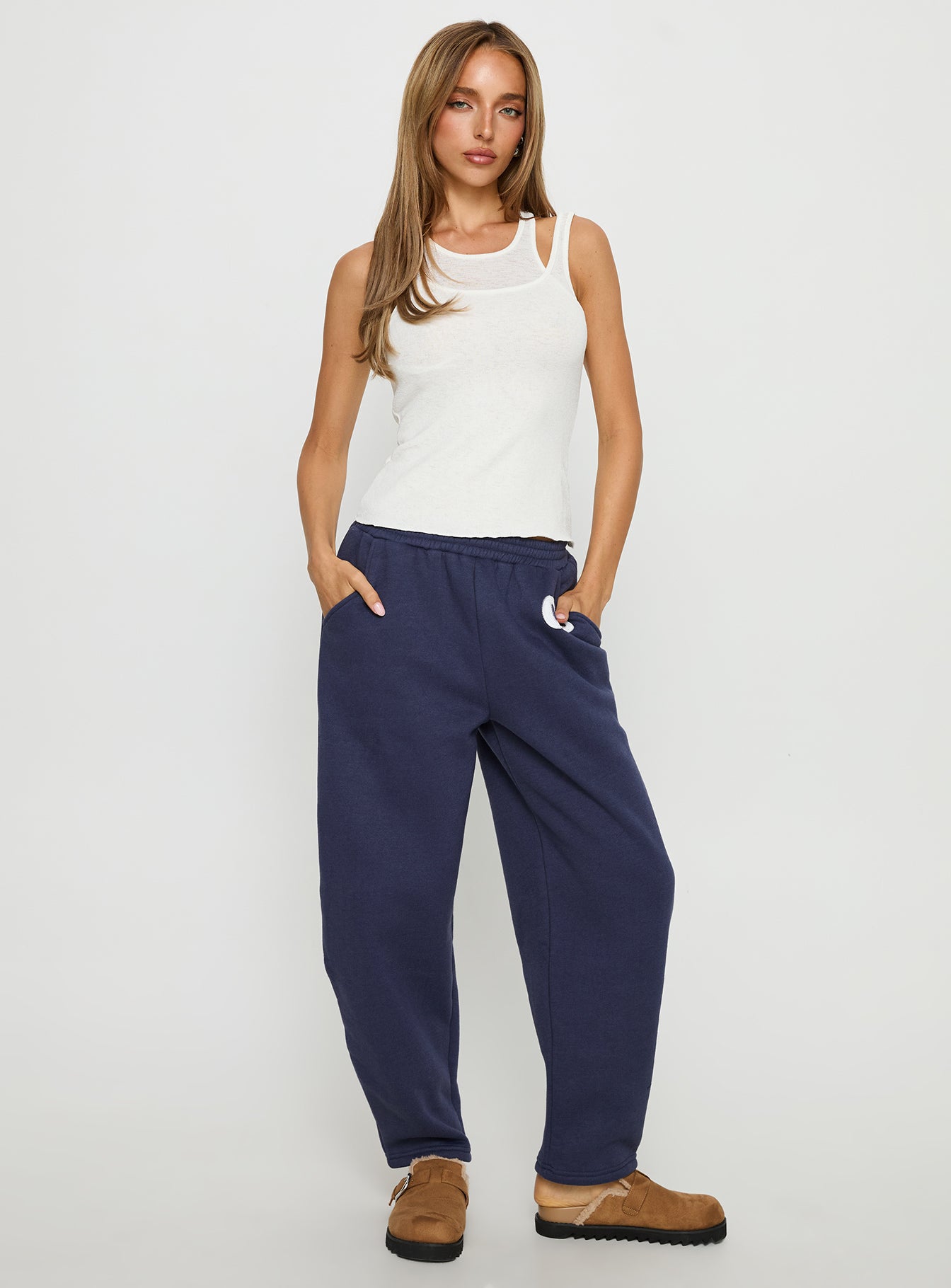 Route 08 Barrel Track Pant Navy - Image 2