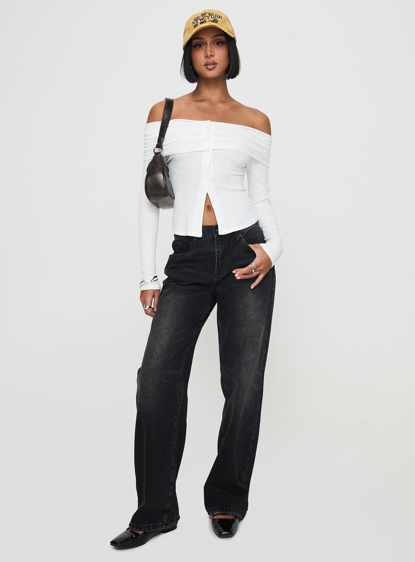 Victorea Off Shoulder Top White - Image 3