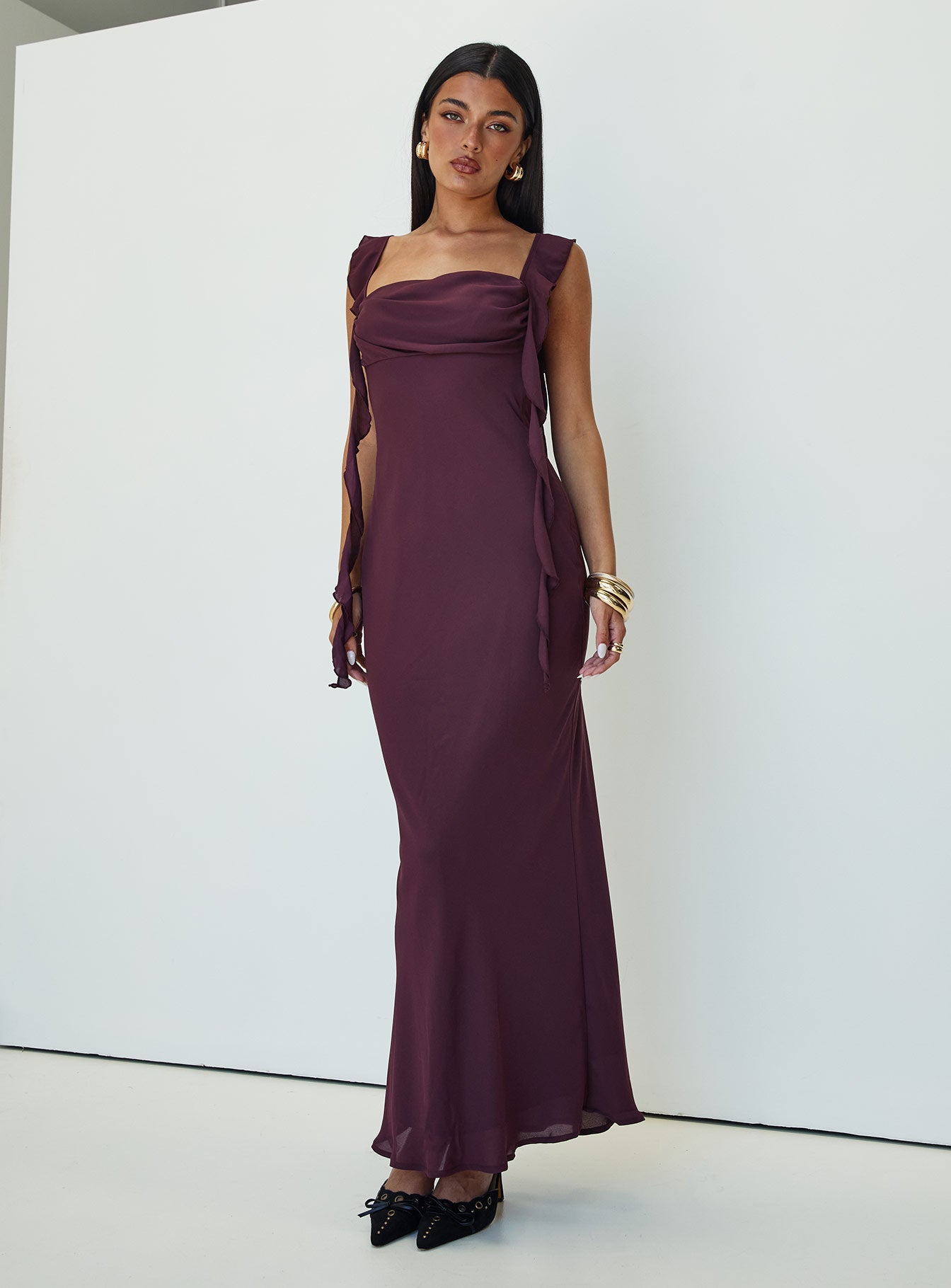 Lanai Maxi Dress Plum Petite - Image 3