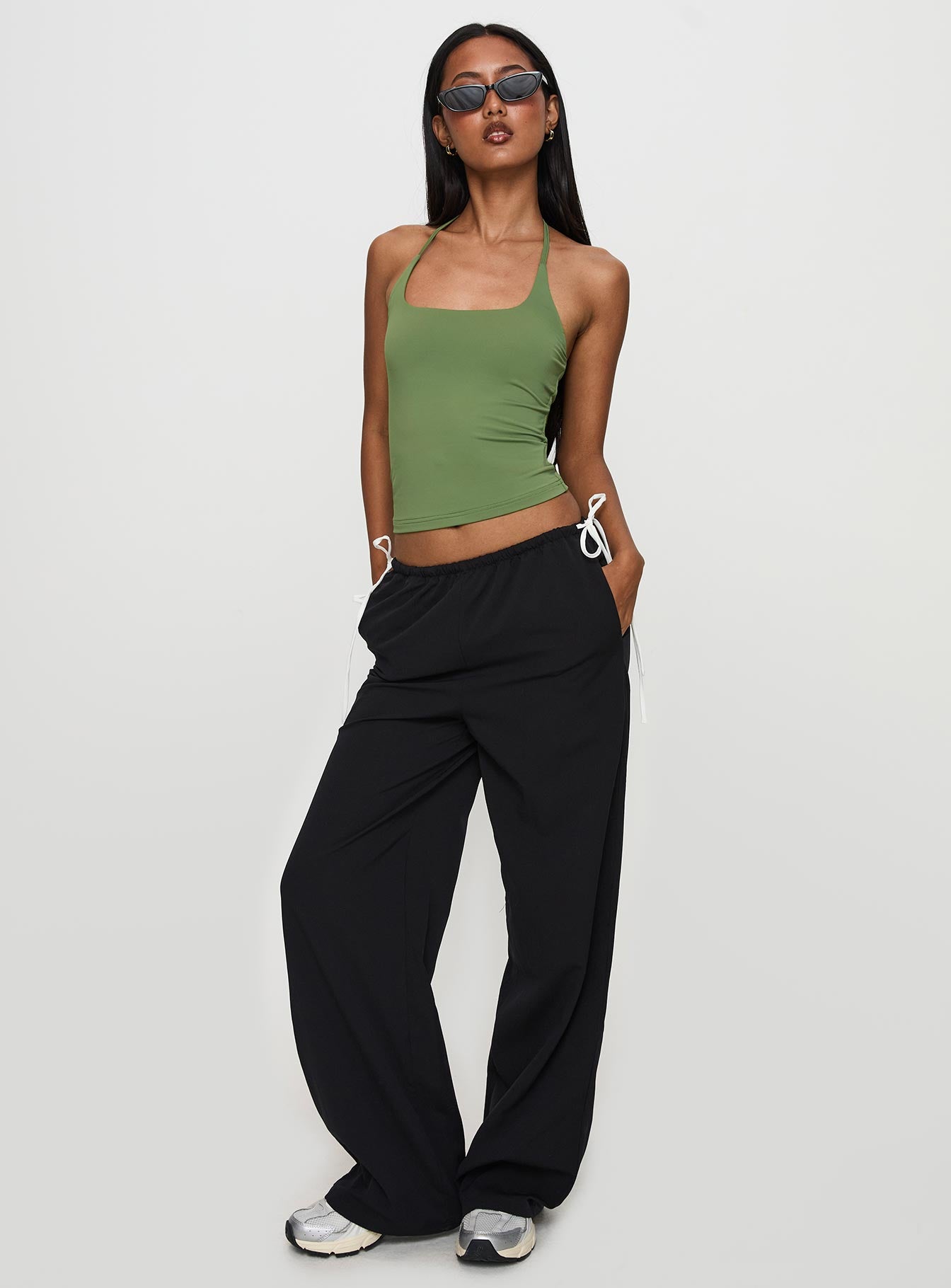 Sweet As Sugar Bow Pants Black / White - Image 3