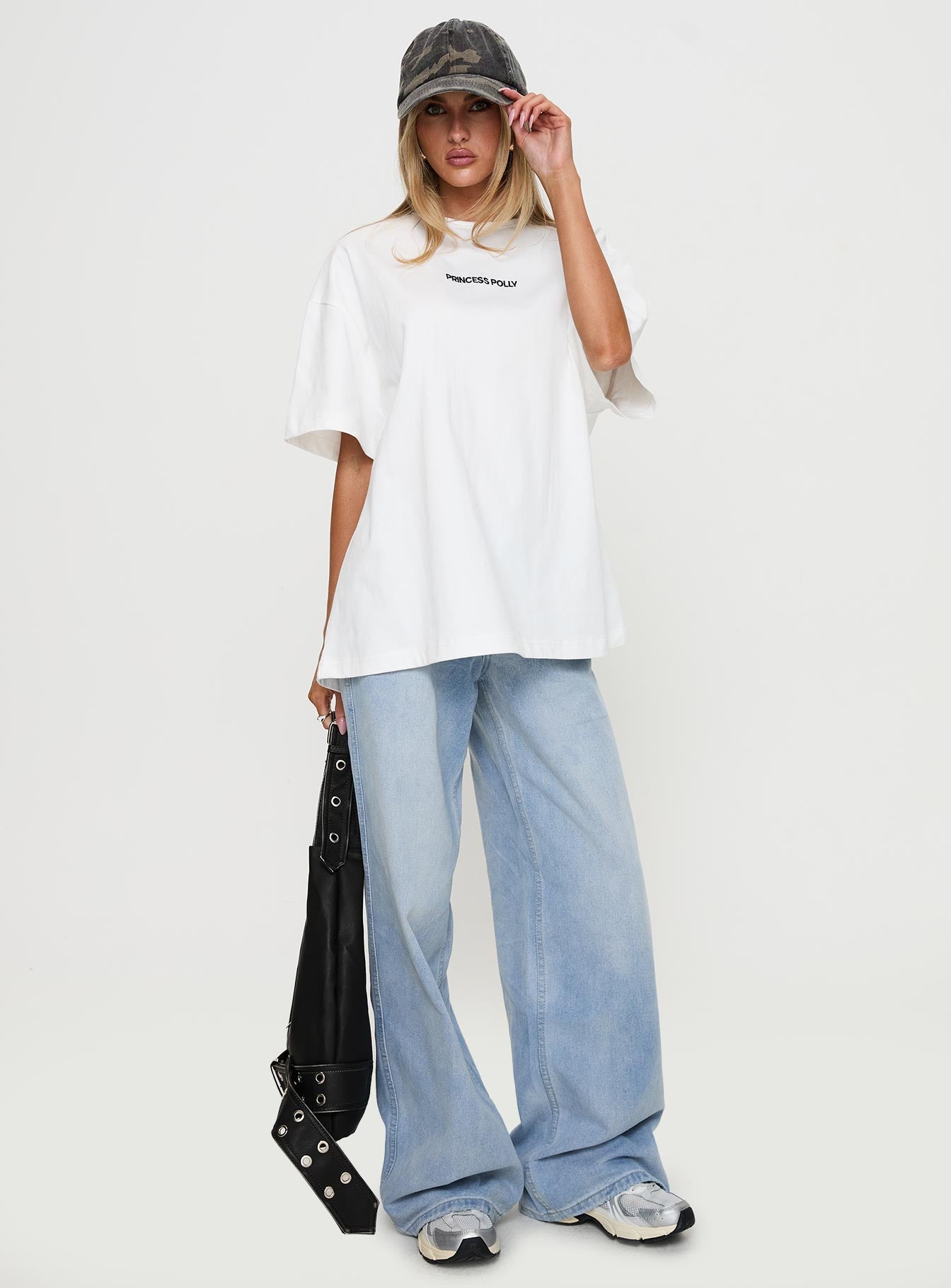 Power Play Active Oversized Tee White - Image 3