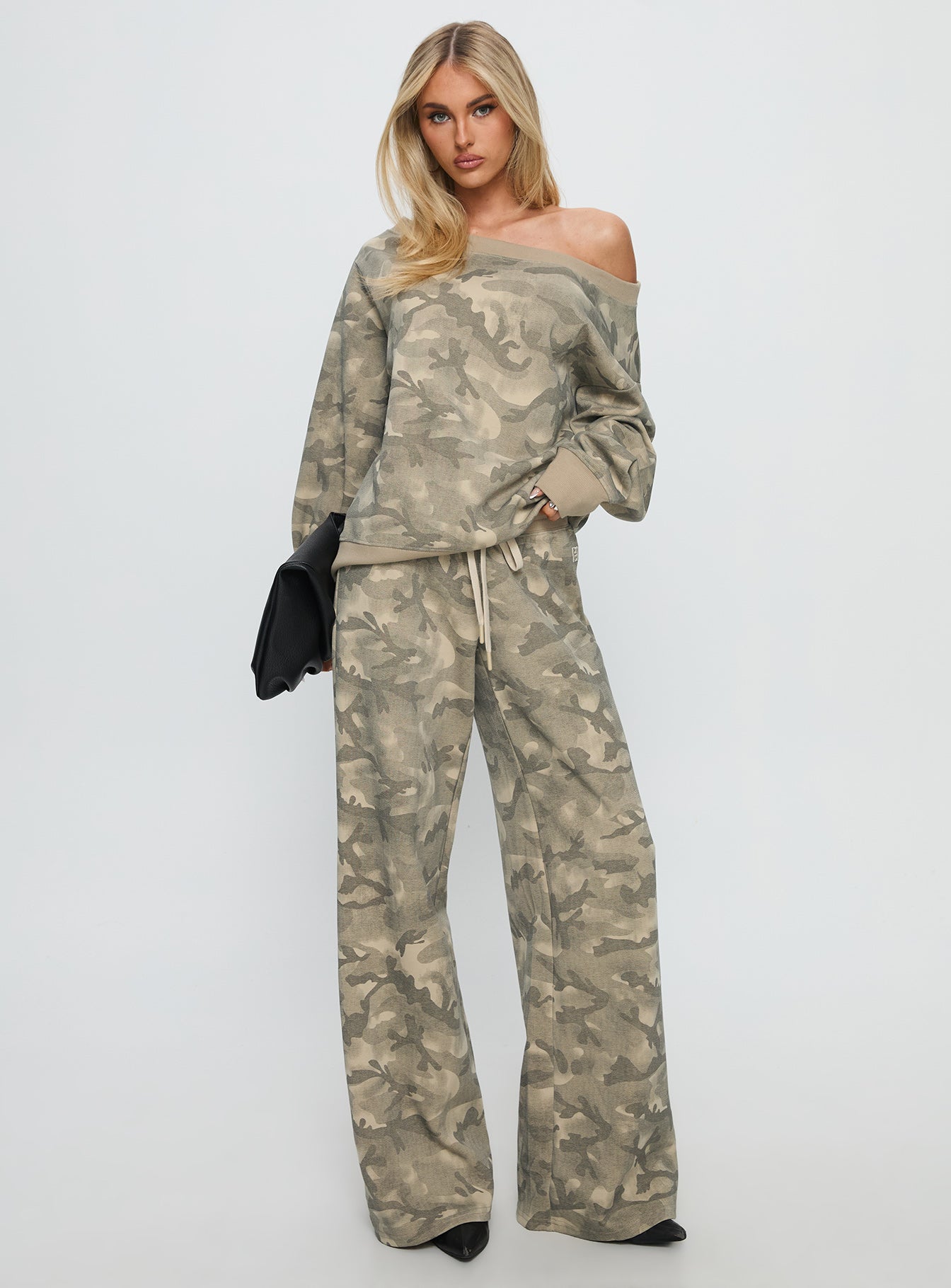 Dodie Wide Leg Pants Camo - Image 3