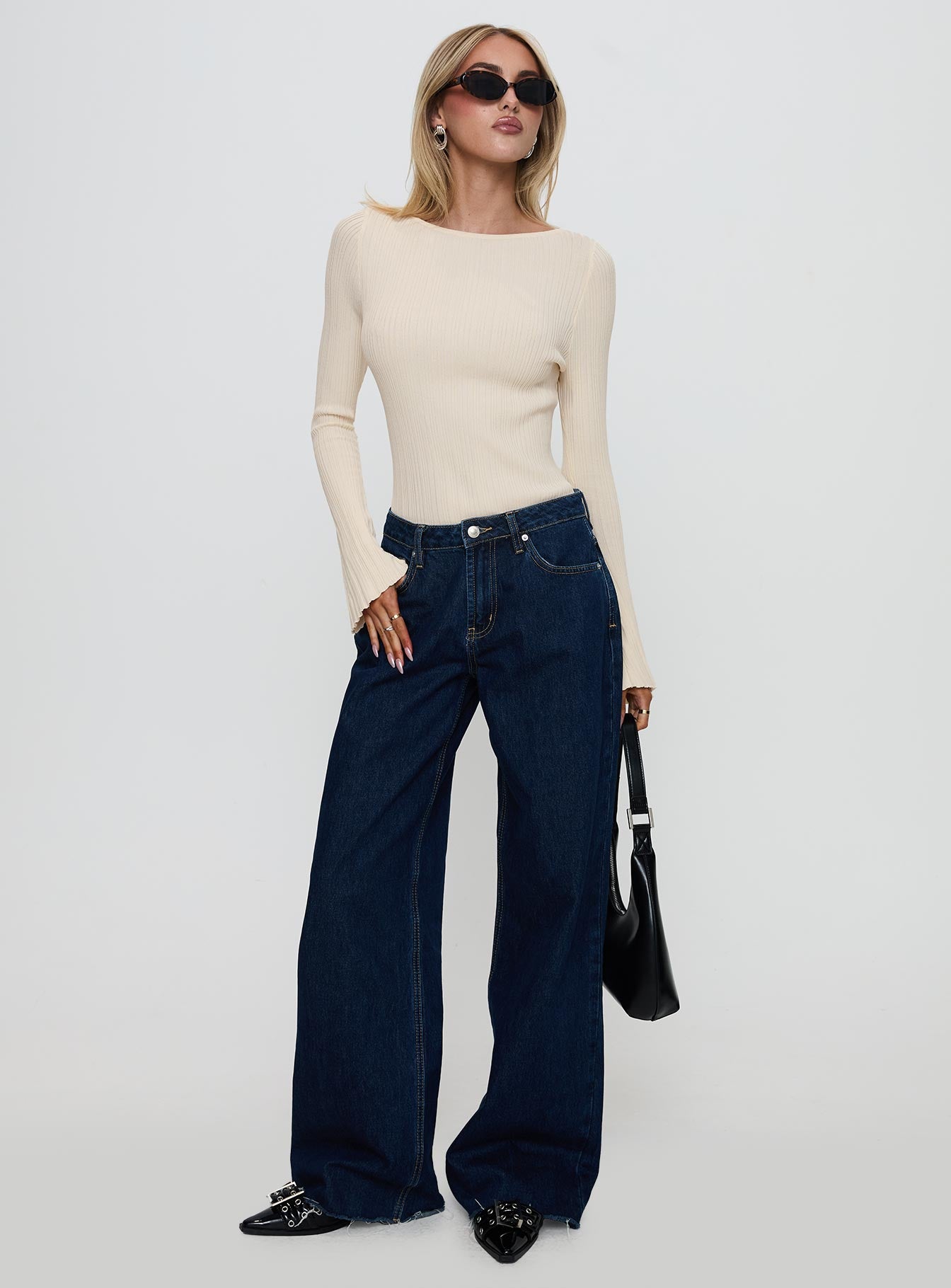 Mayok Long Sleeve Bodysuit Beige - Image 3